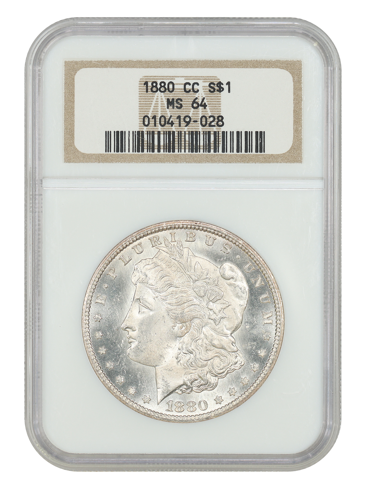1880-CC $1 NGC MS64