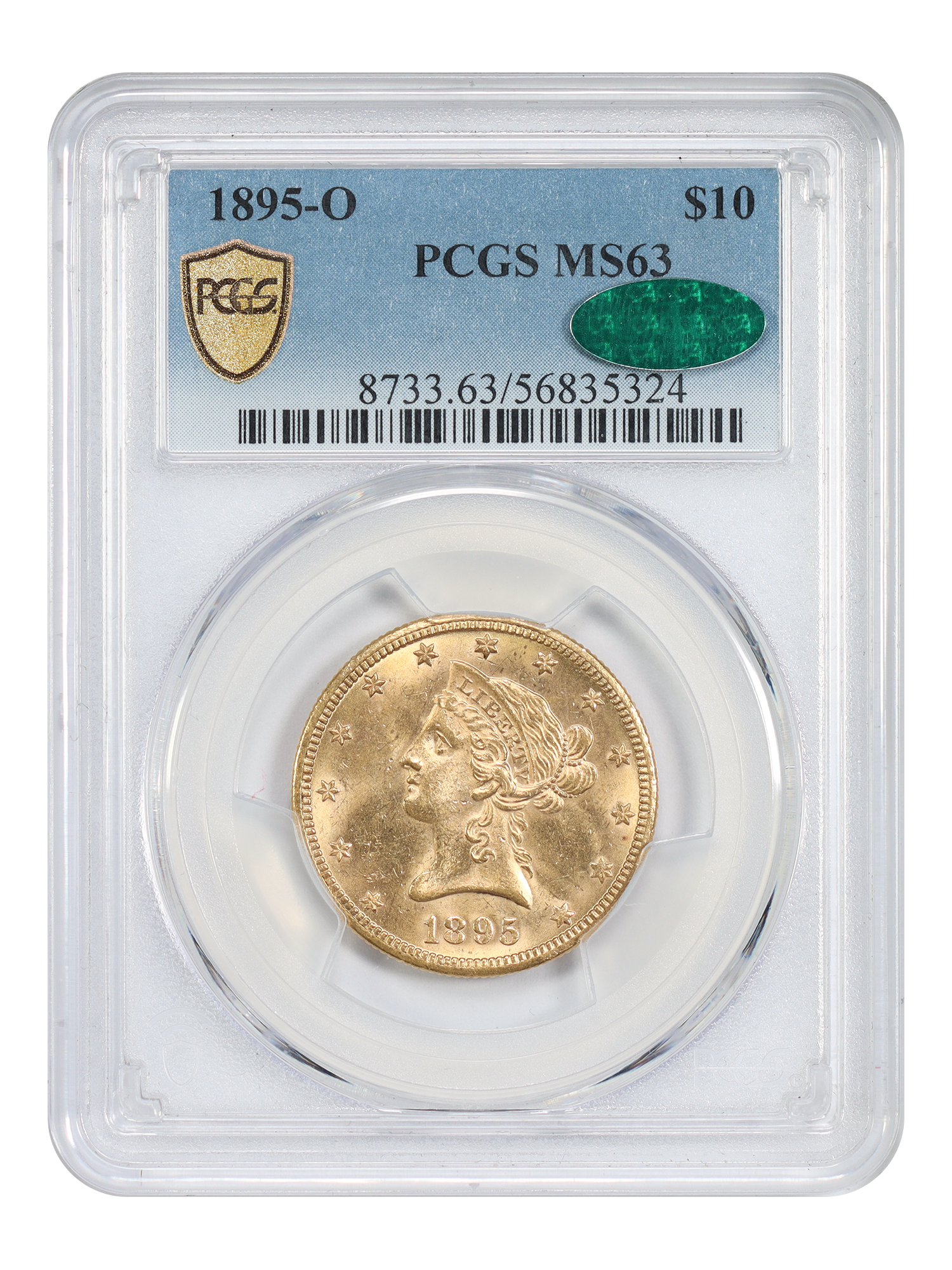 1895-O $10 PCGS/CAC MS63