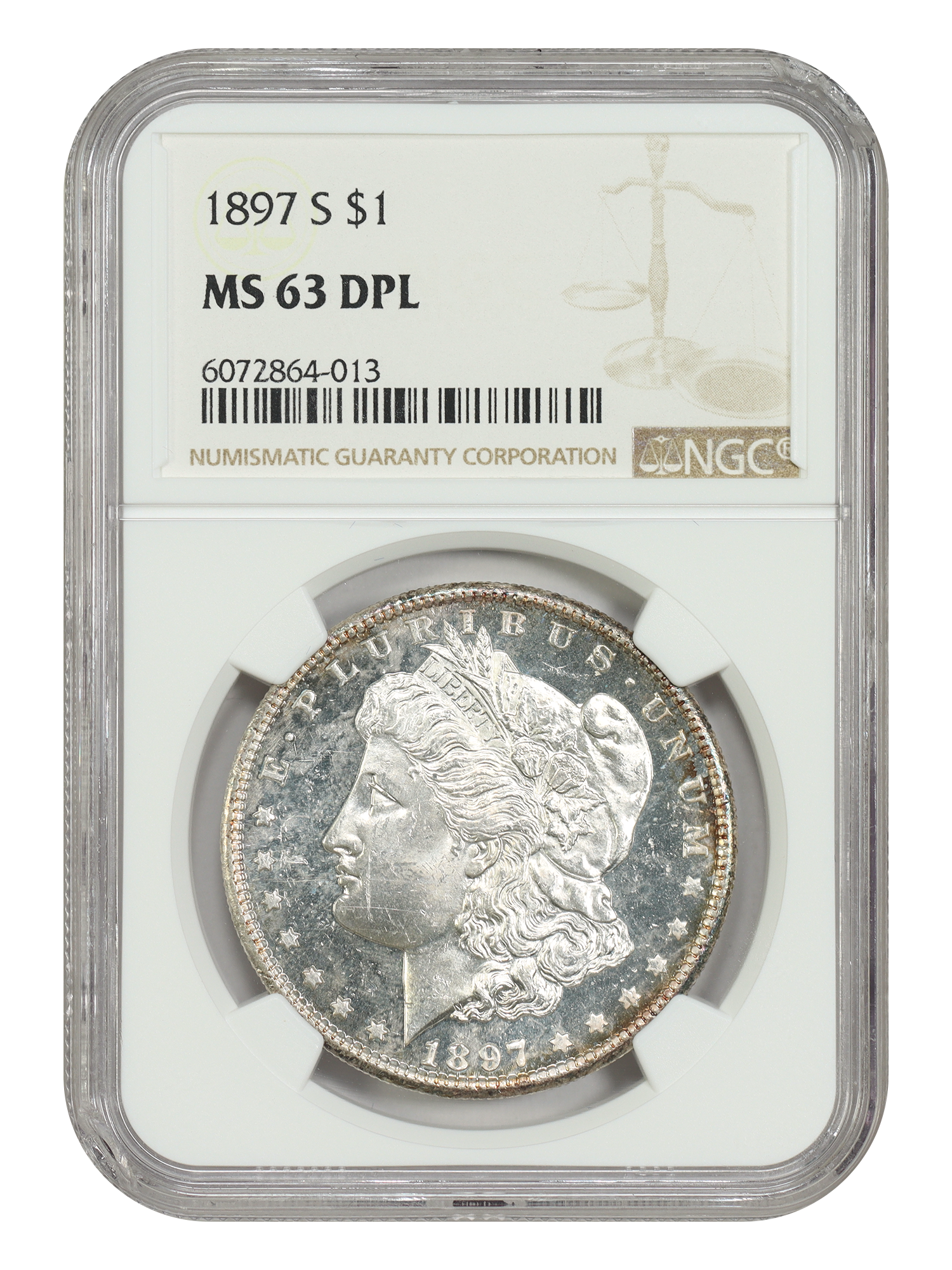 1897-S $1, DMPL