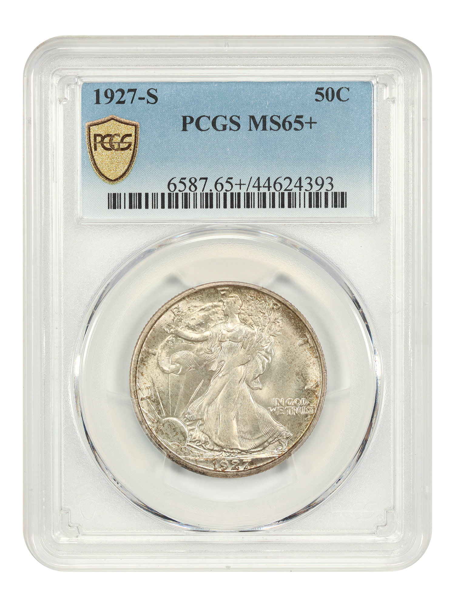 1927-S 50C PCGS MS65+