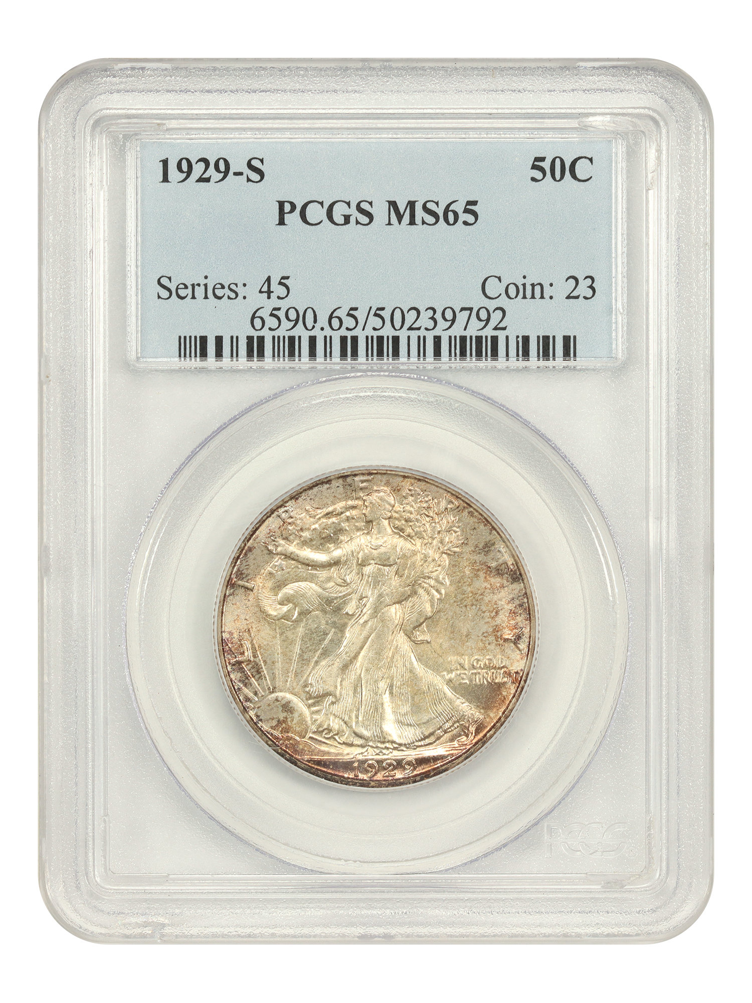 1929-S 50C PCGS MS65