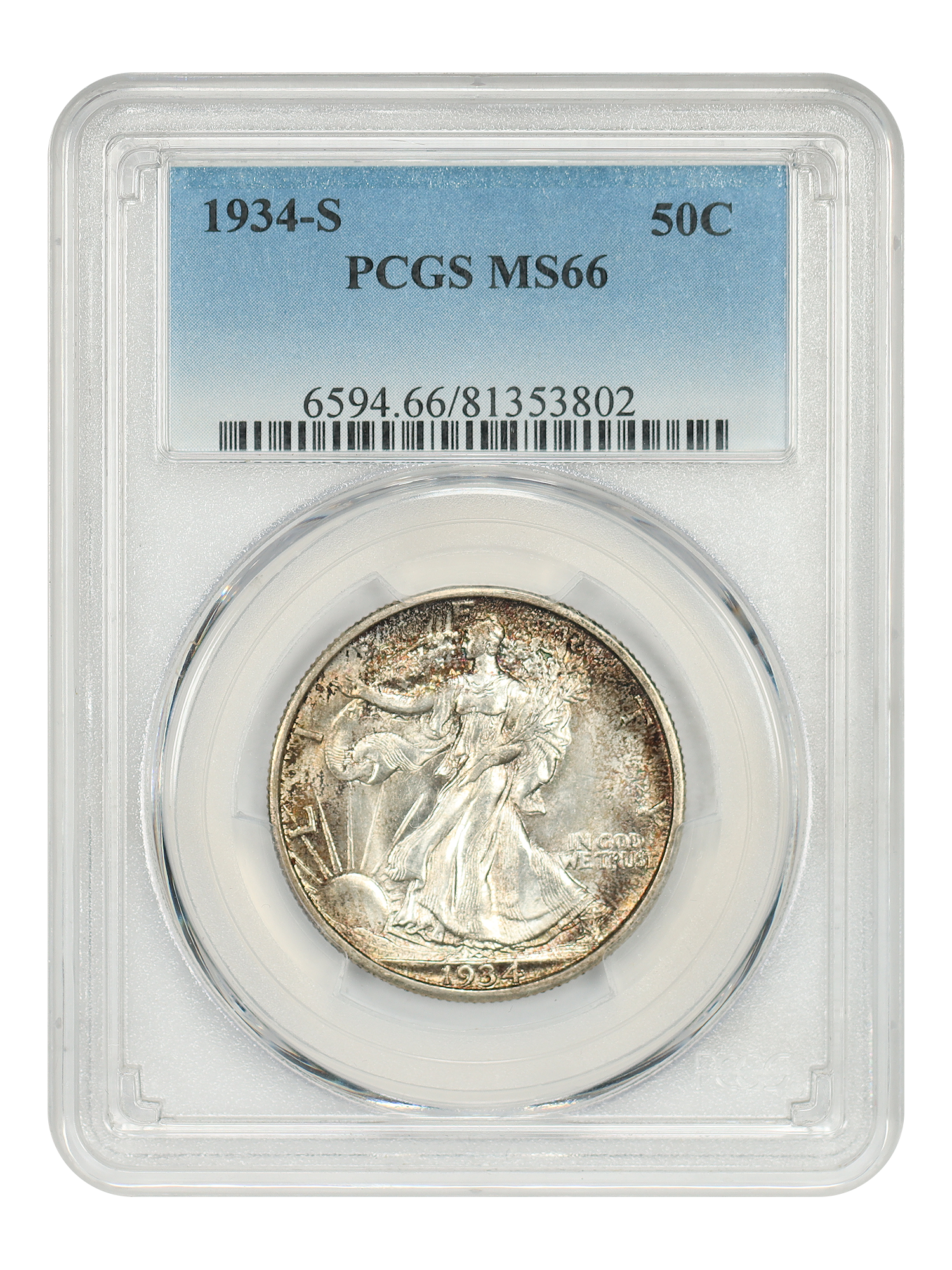 1934-S 50C PCGS MS66