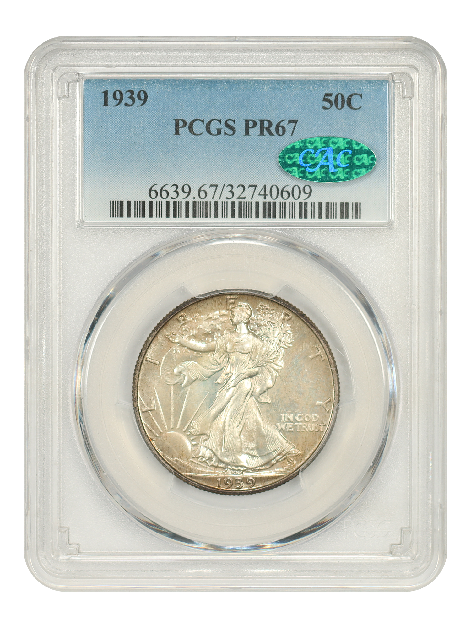 1939 50C PCGS/CAC PR67