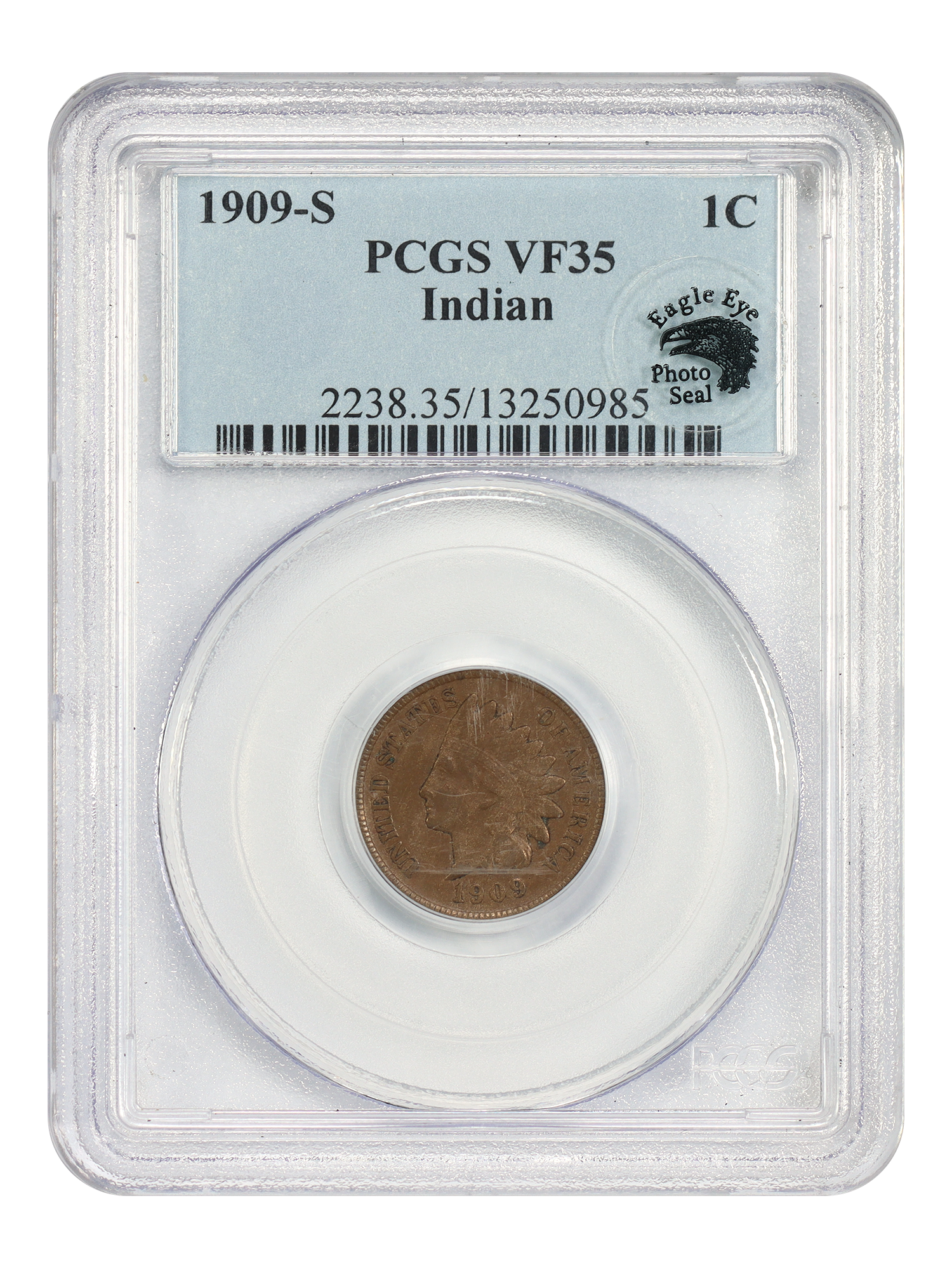 1909-S 1C Indian, BN