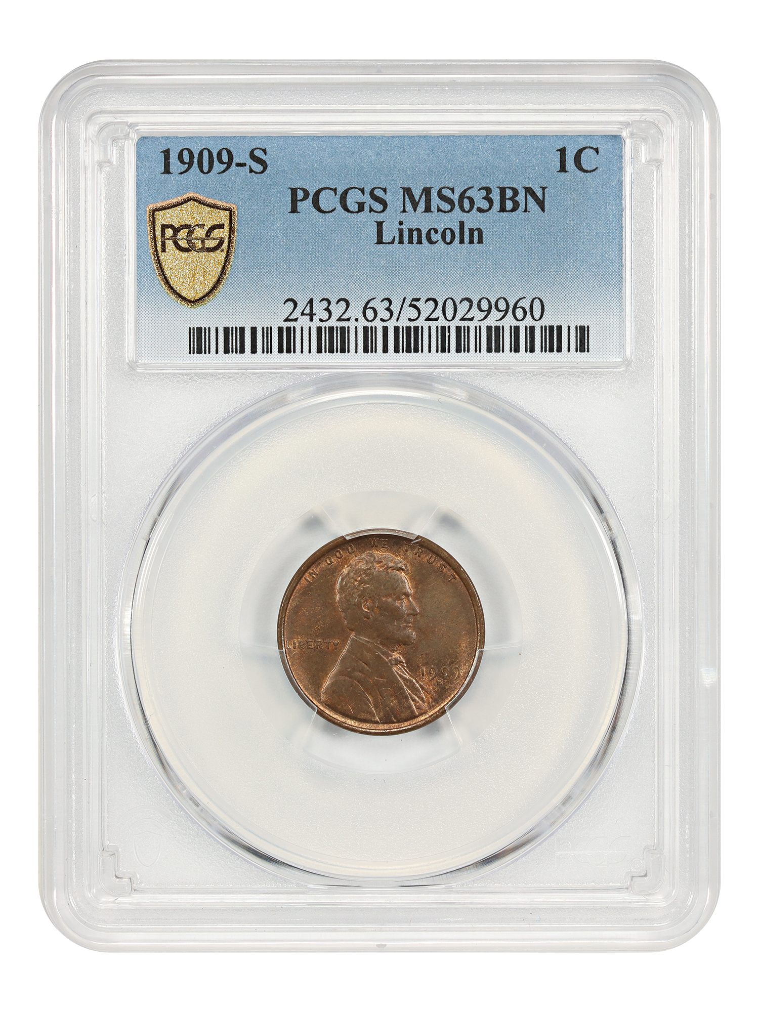 1909-S 1C Lincoln, BN