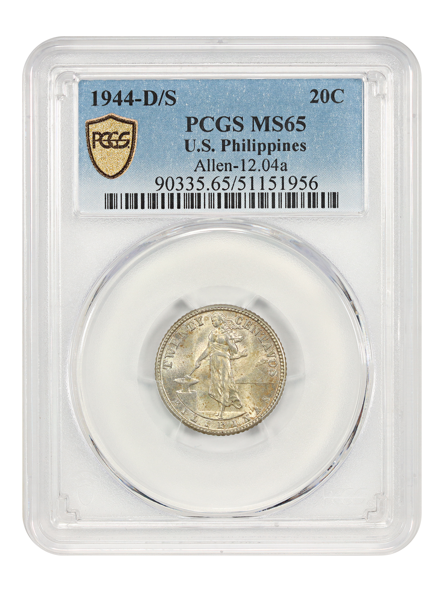 U.S. Philippines: 1944-D/S 20C (Allen 12.04a)