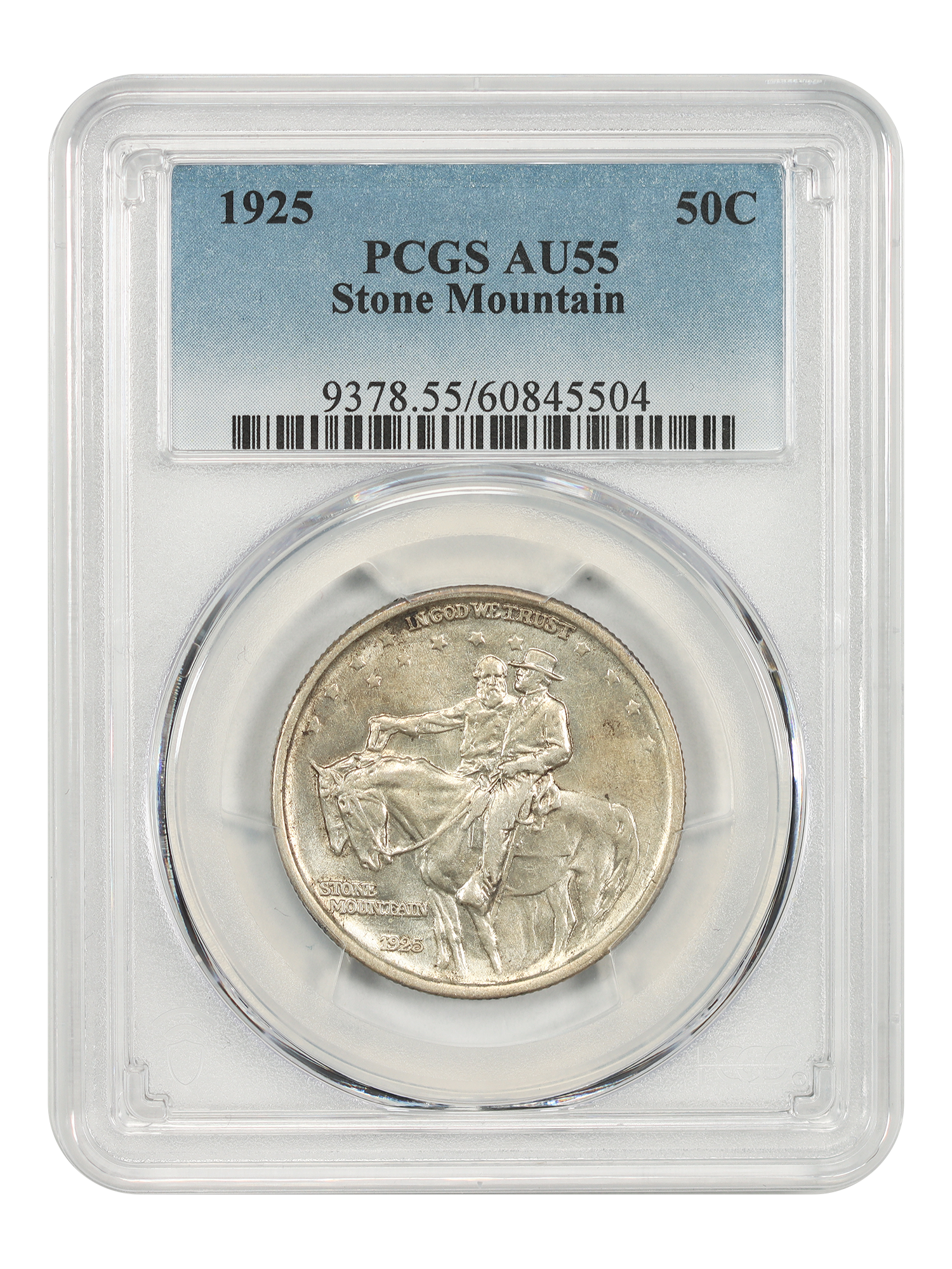 1925 50C Stone Mountain PCGS AU55