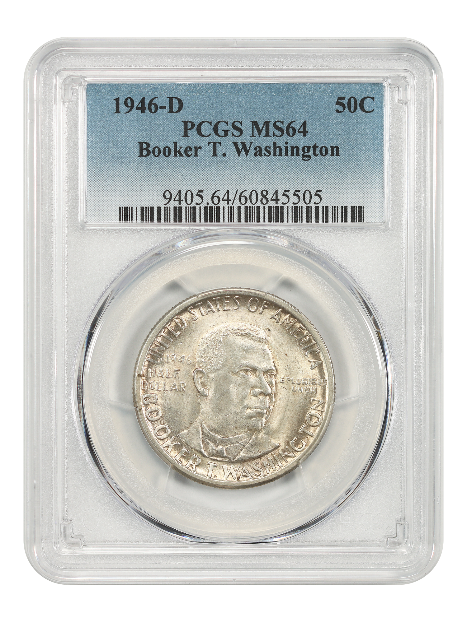 1946-D 50C Booker T. Washington PCGS MS64