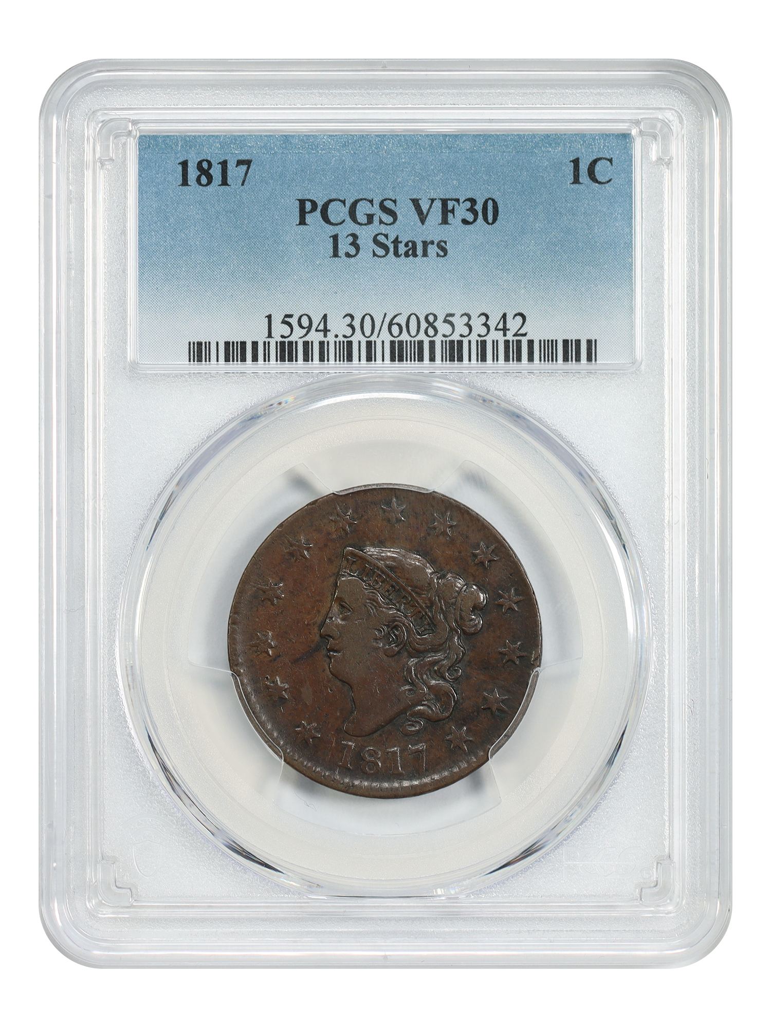 1817 1C PCGS VF30 (13 Stars)