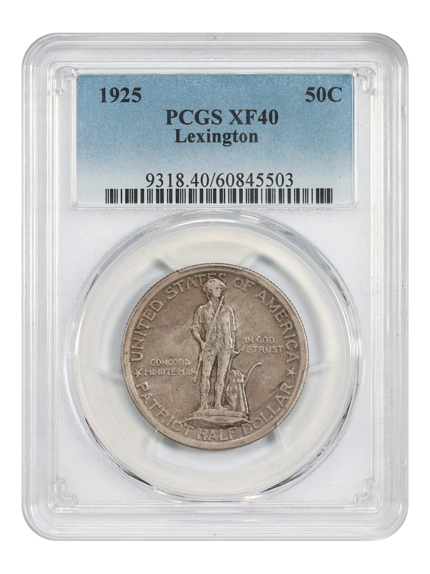 1925 50C Lexington PCGS XF40