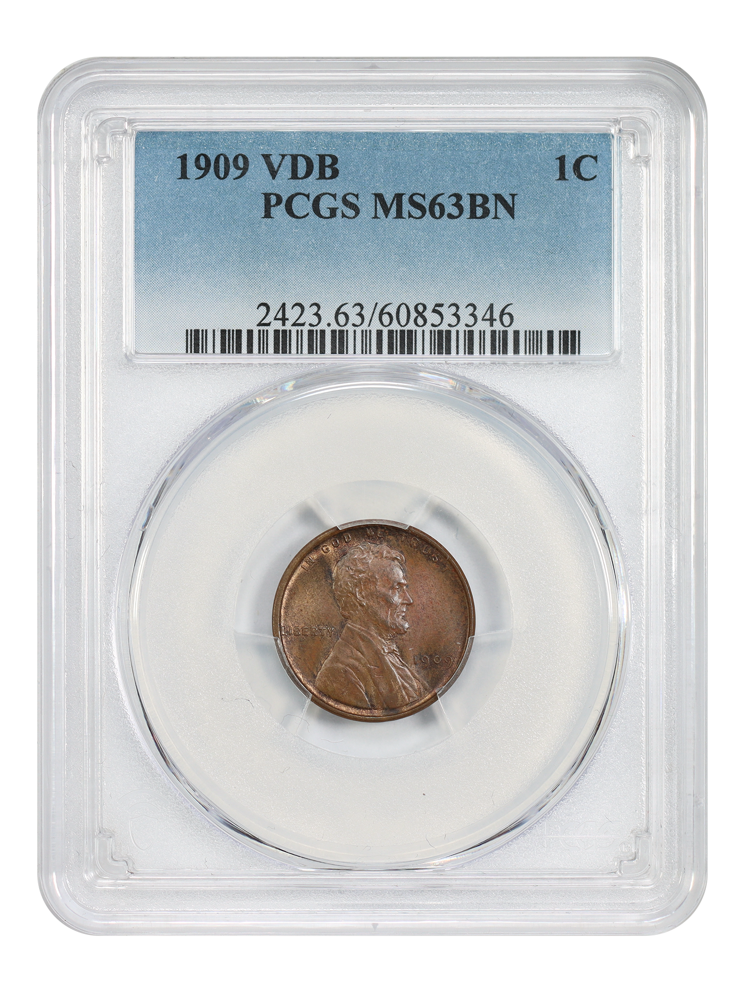 1909 VDB 1C PCGS MS63BN