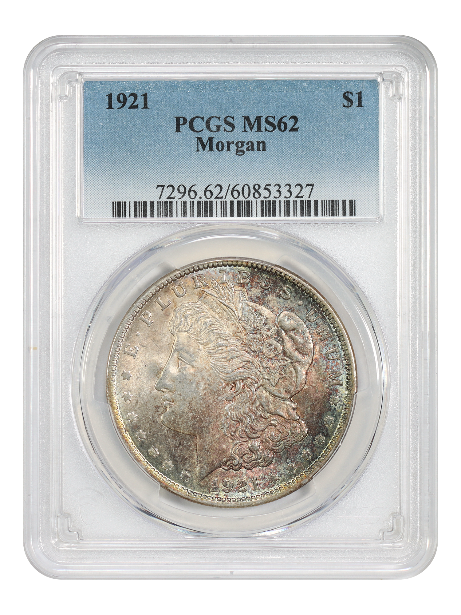 1921 $1 Morgan PCGS MS62