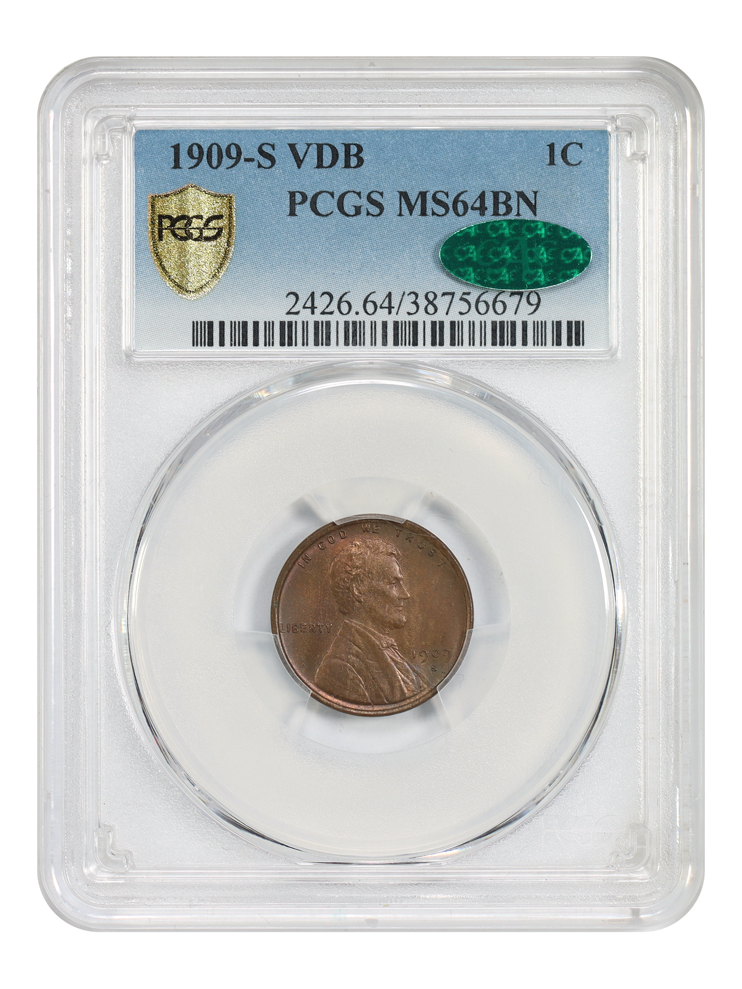 1909-S VDB 1C, BN