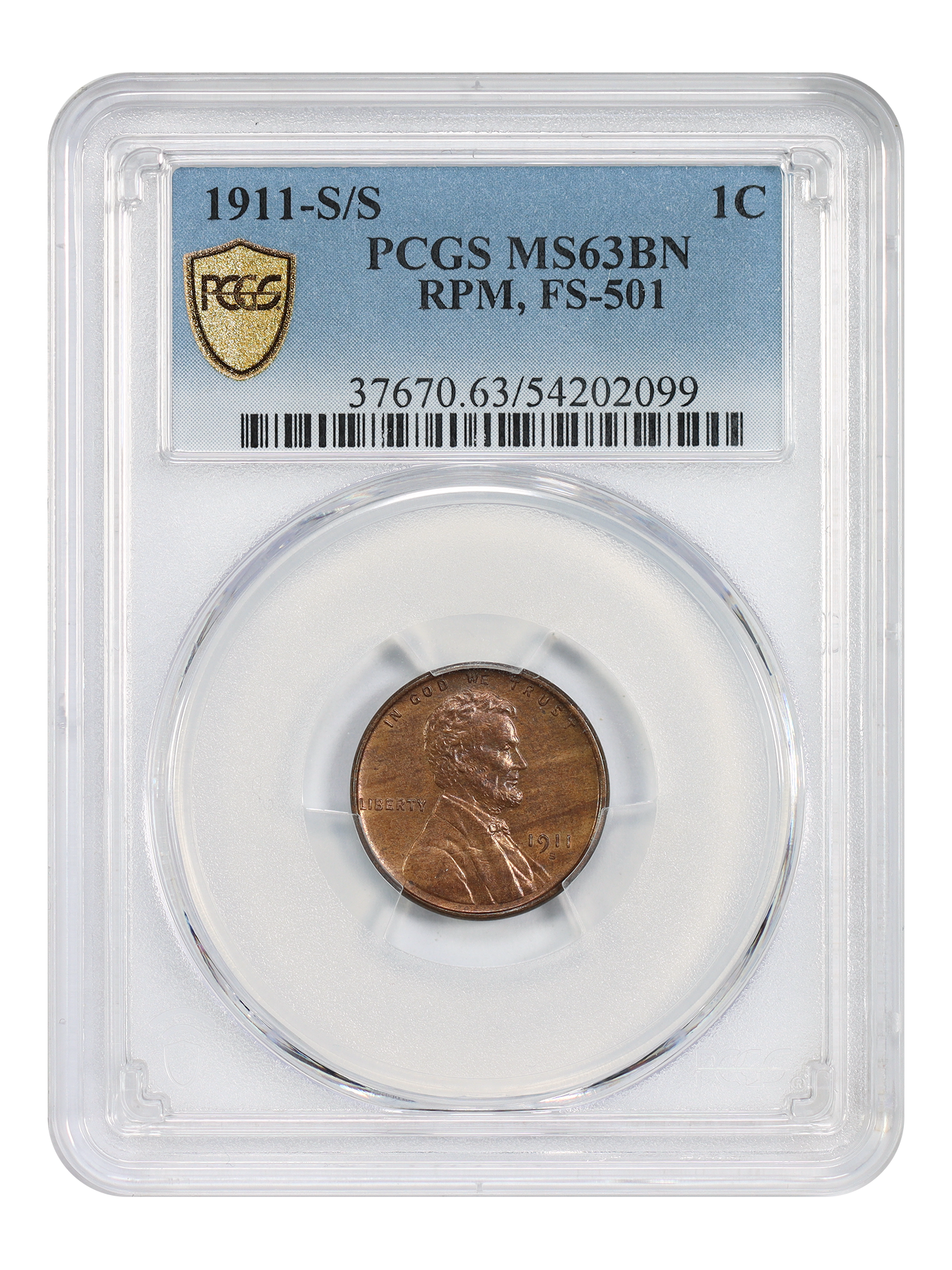 1911-S/S 1C RPM FS-501 (012.85), BN