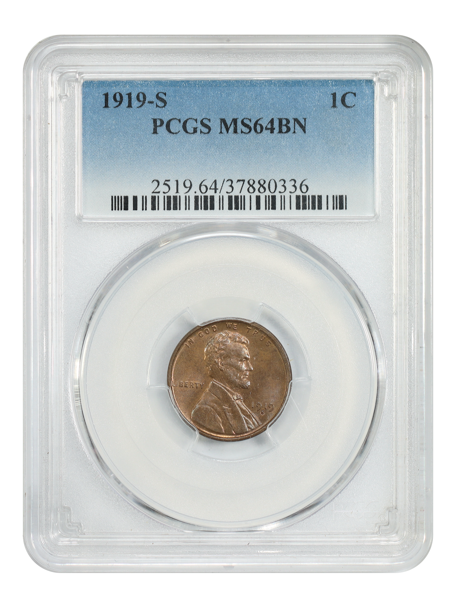 1919-S 1C, BN