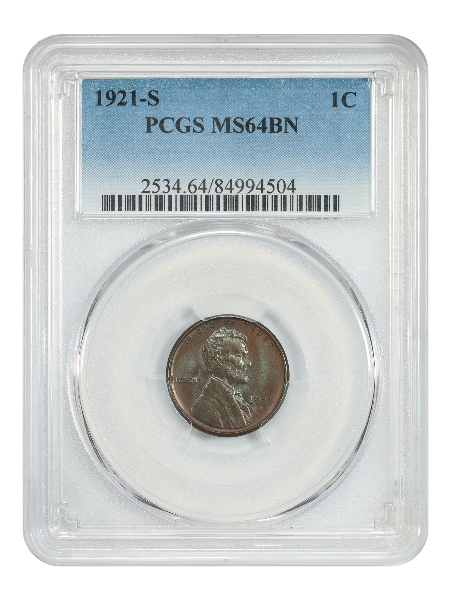 1921-S 1C, BN