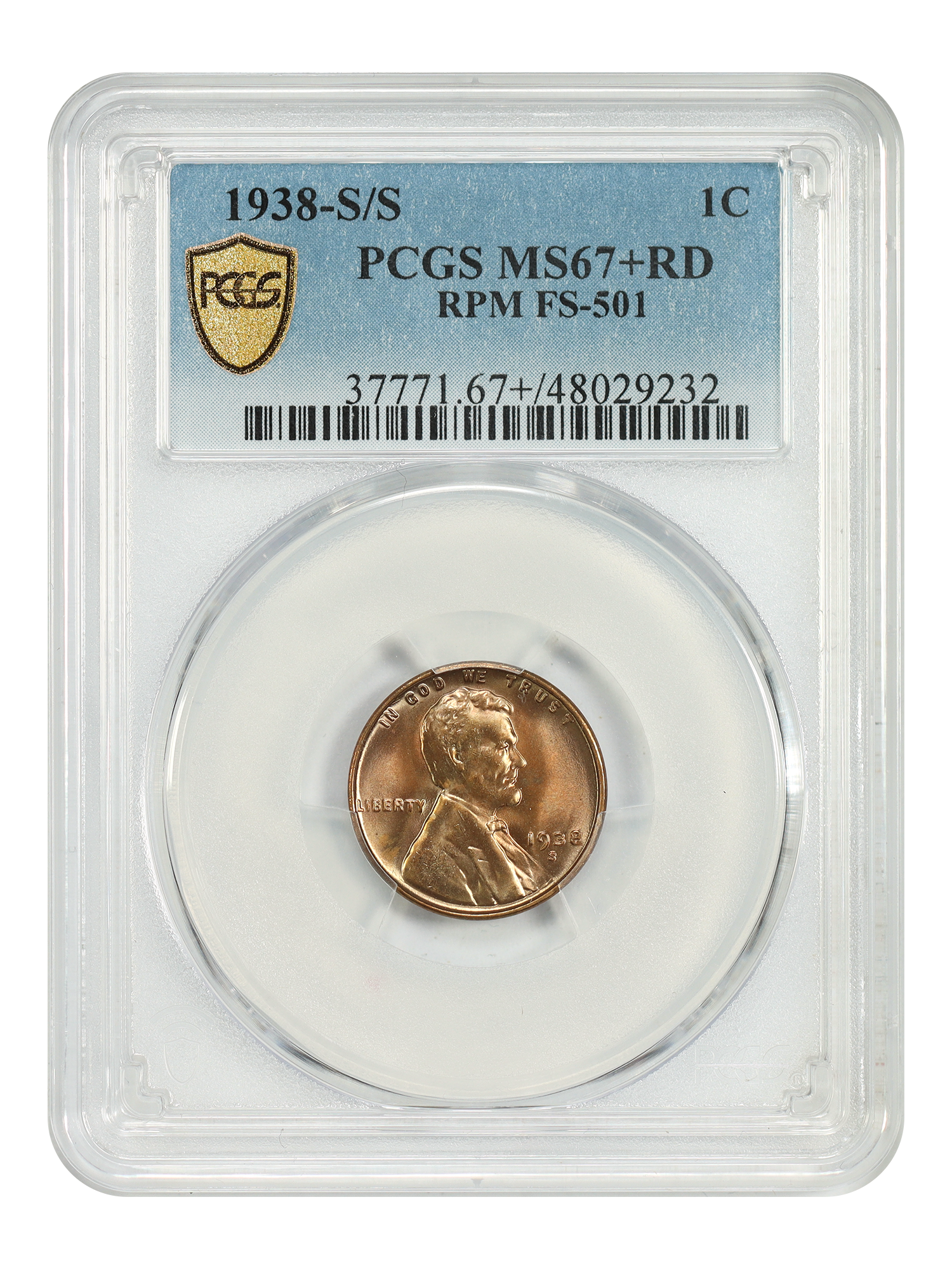 1938-S/S 1C RPM FS-501 (016.51), RD