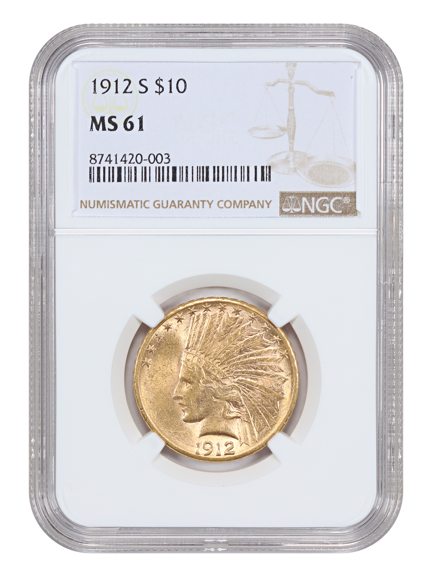 1912-S $10
