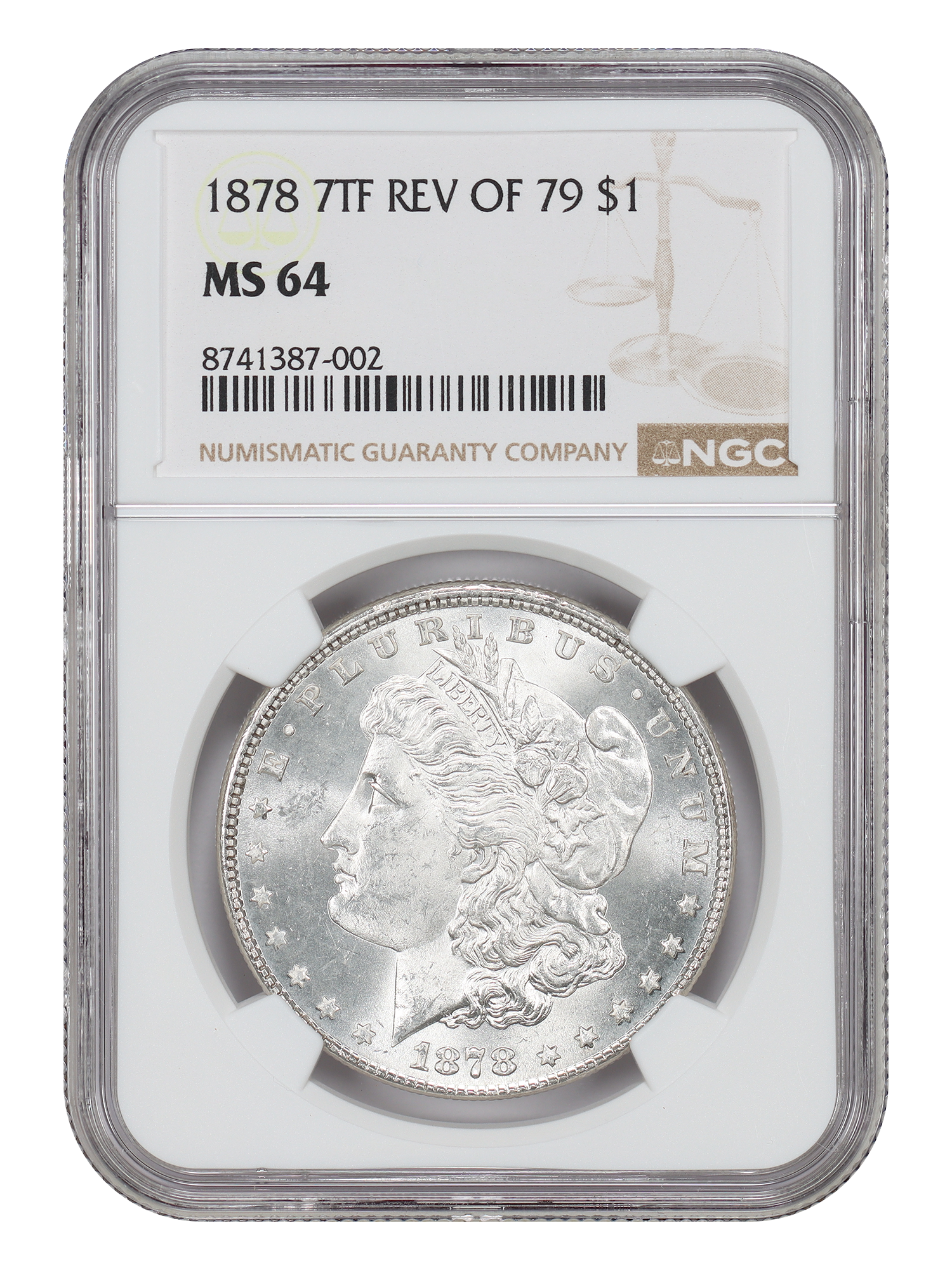 1878 7TF $1 Reverse of 1879
