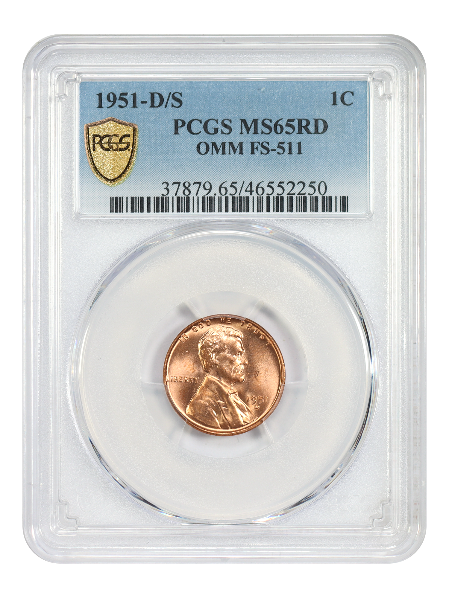 1951-D/S 1C OMM FS-511 (021.5), RD