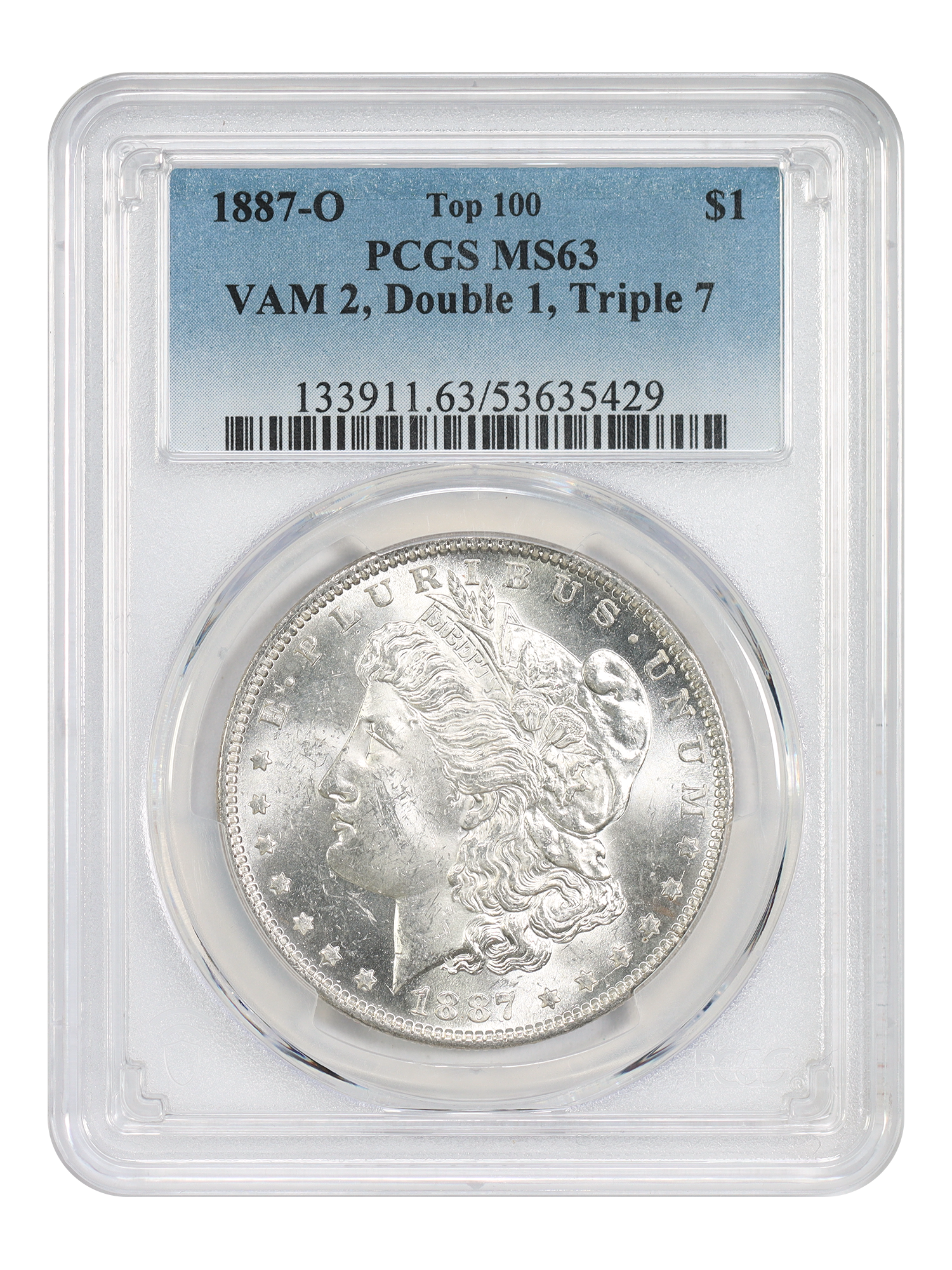 1887-O $1 VAM 2 Double 1 Triple 7