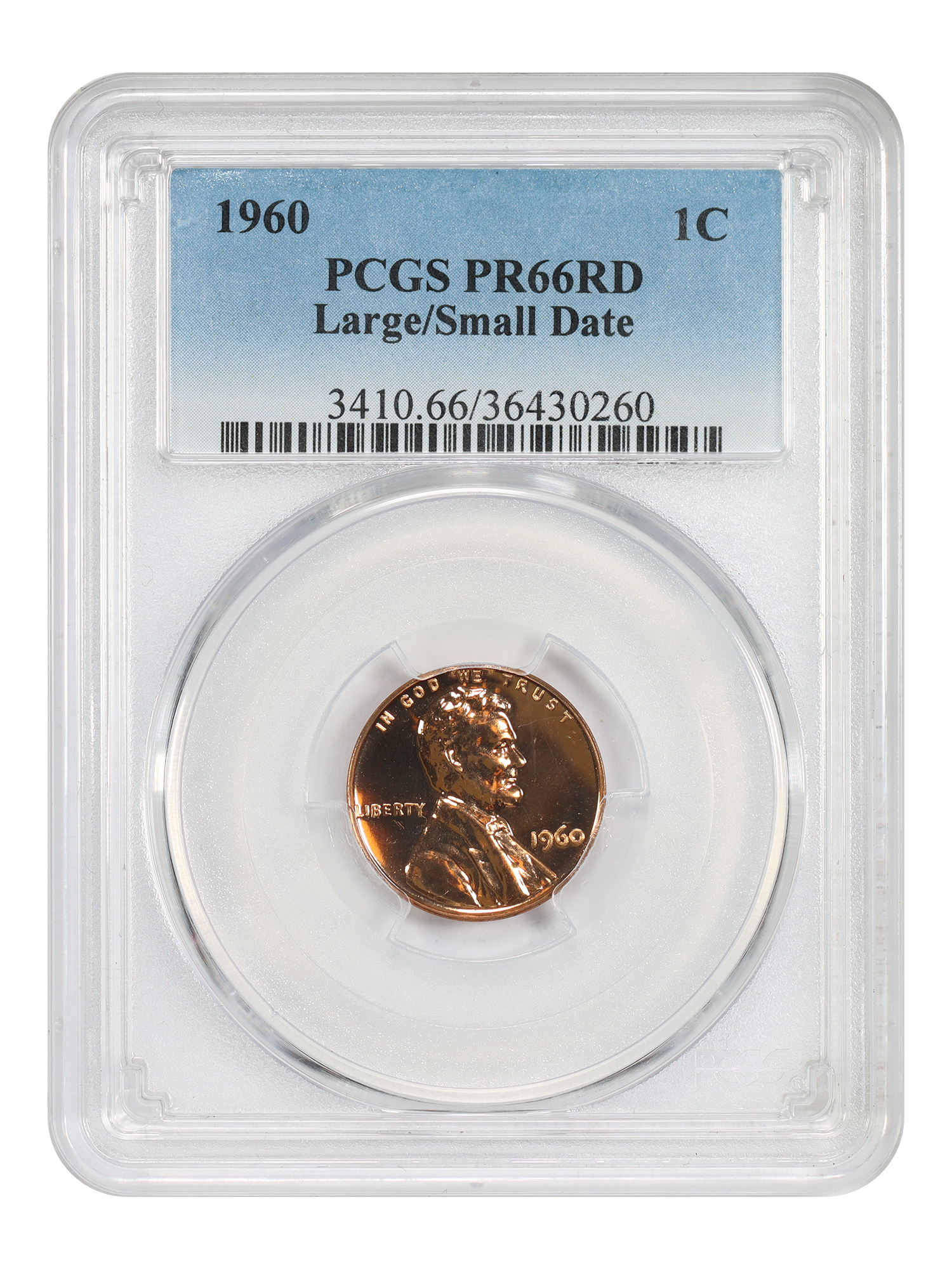 1960 1C Large/Small Date, RD