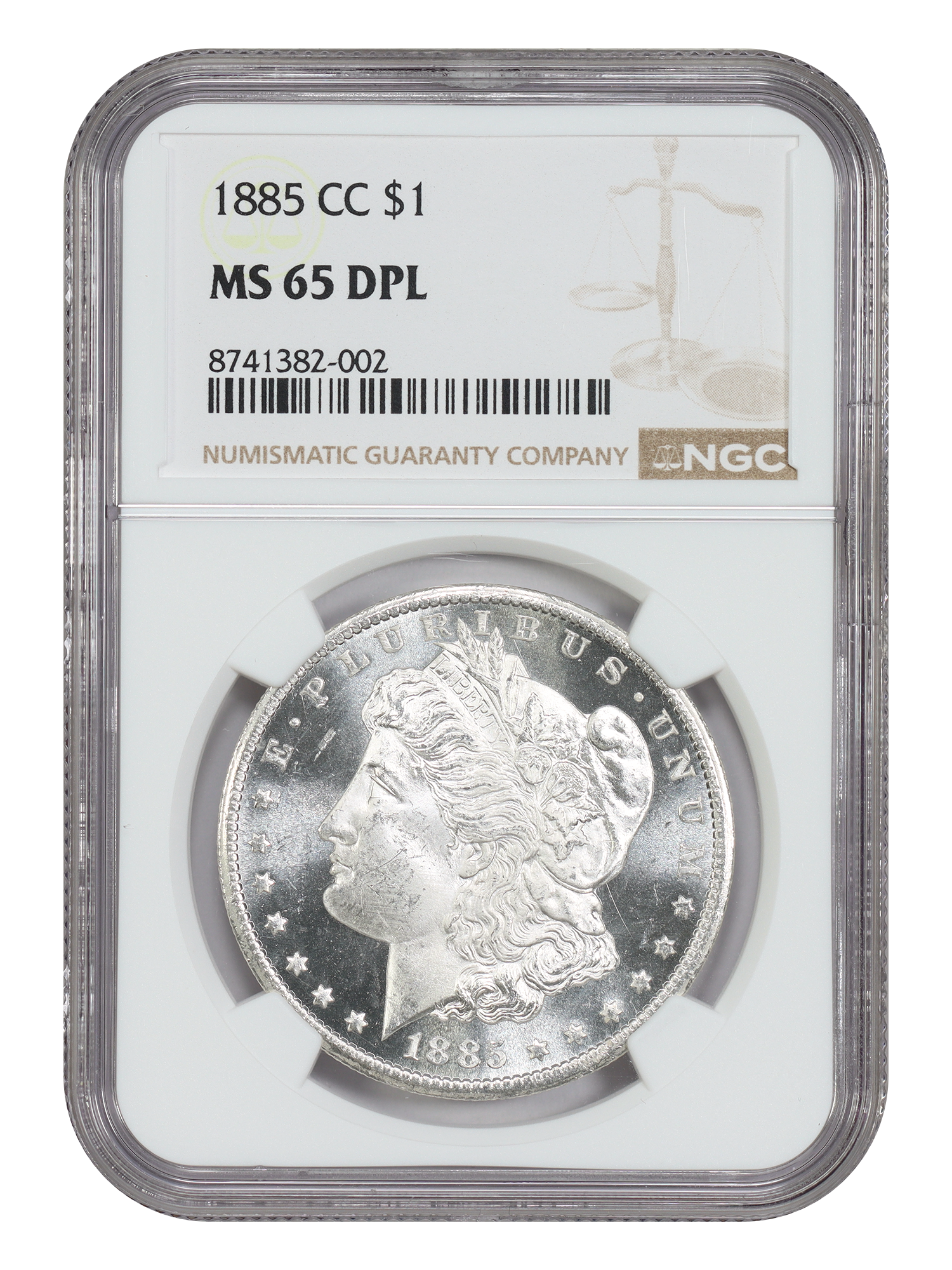 1885-CC $1 NGC MS65DMPL