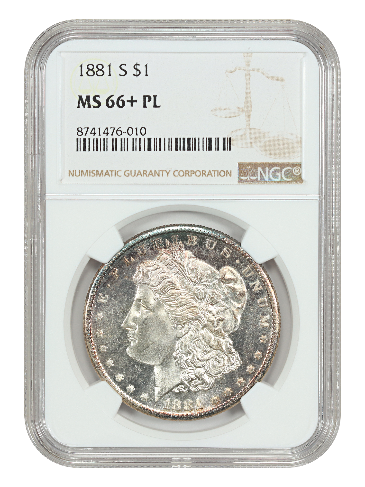 1881-S $1, PL