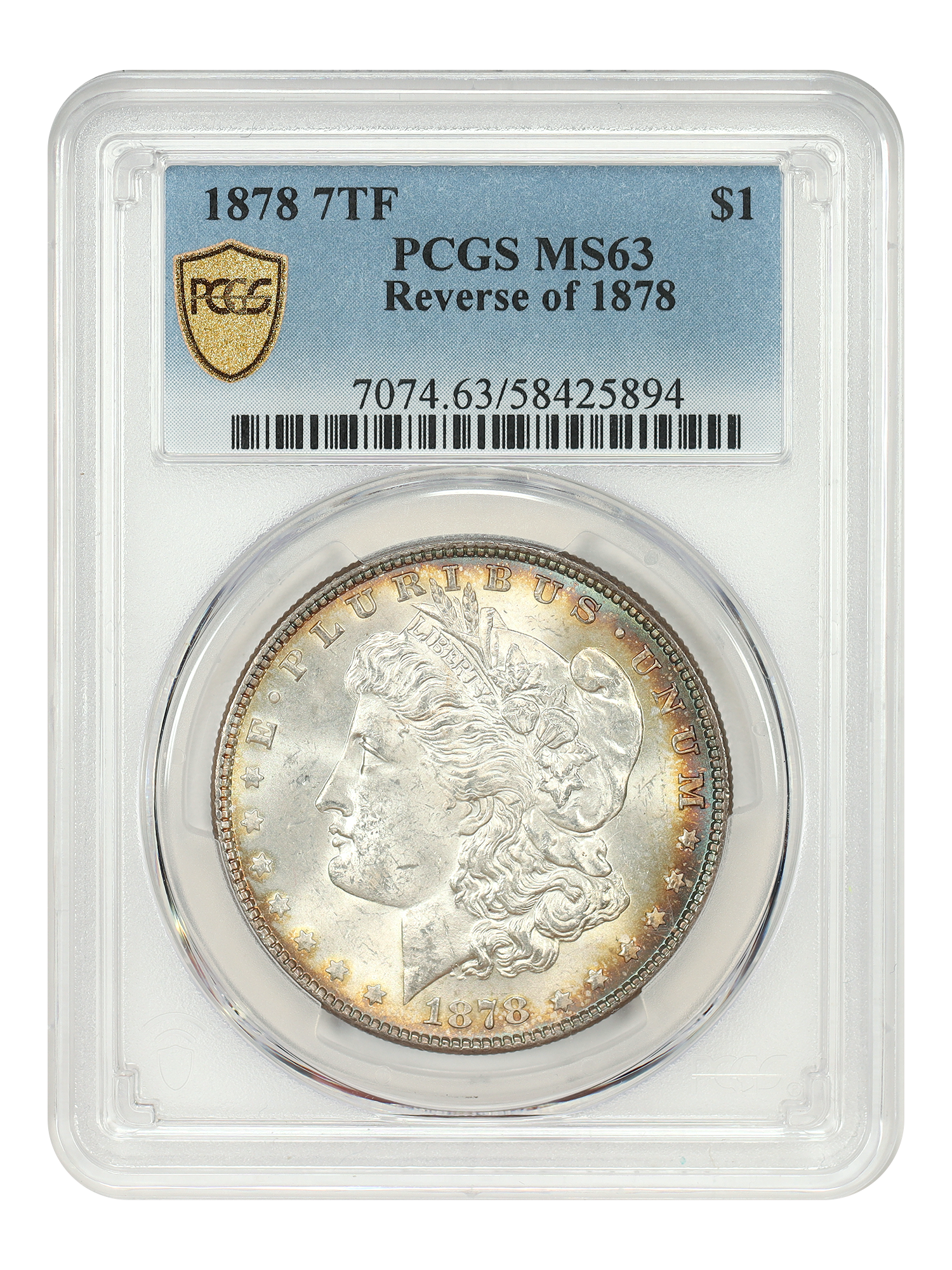 1878 7TF $1 PCGS MS63 (Reverse of 1878)