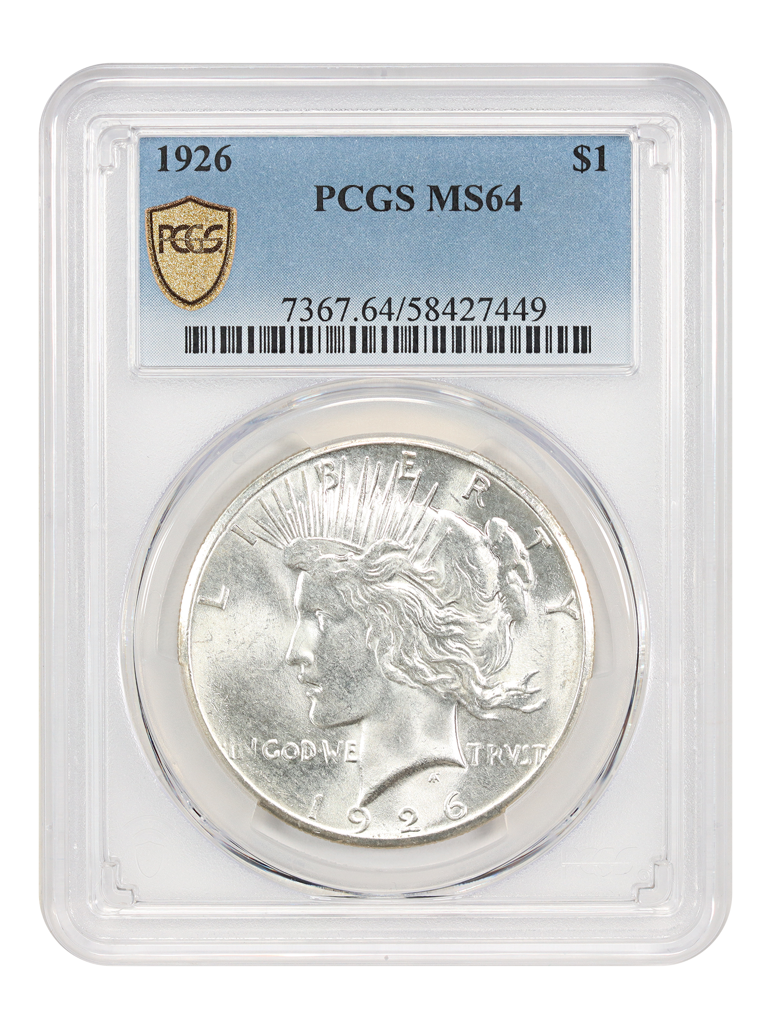 1926 $1 PCGS MS64