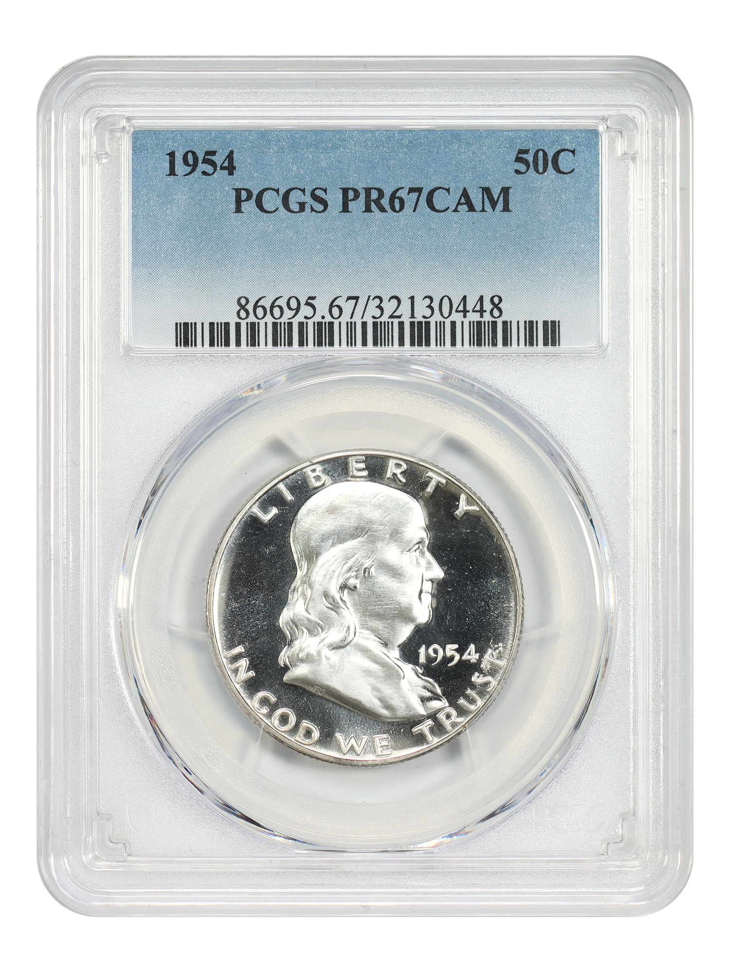 1954 50C PCGS PR67CAM