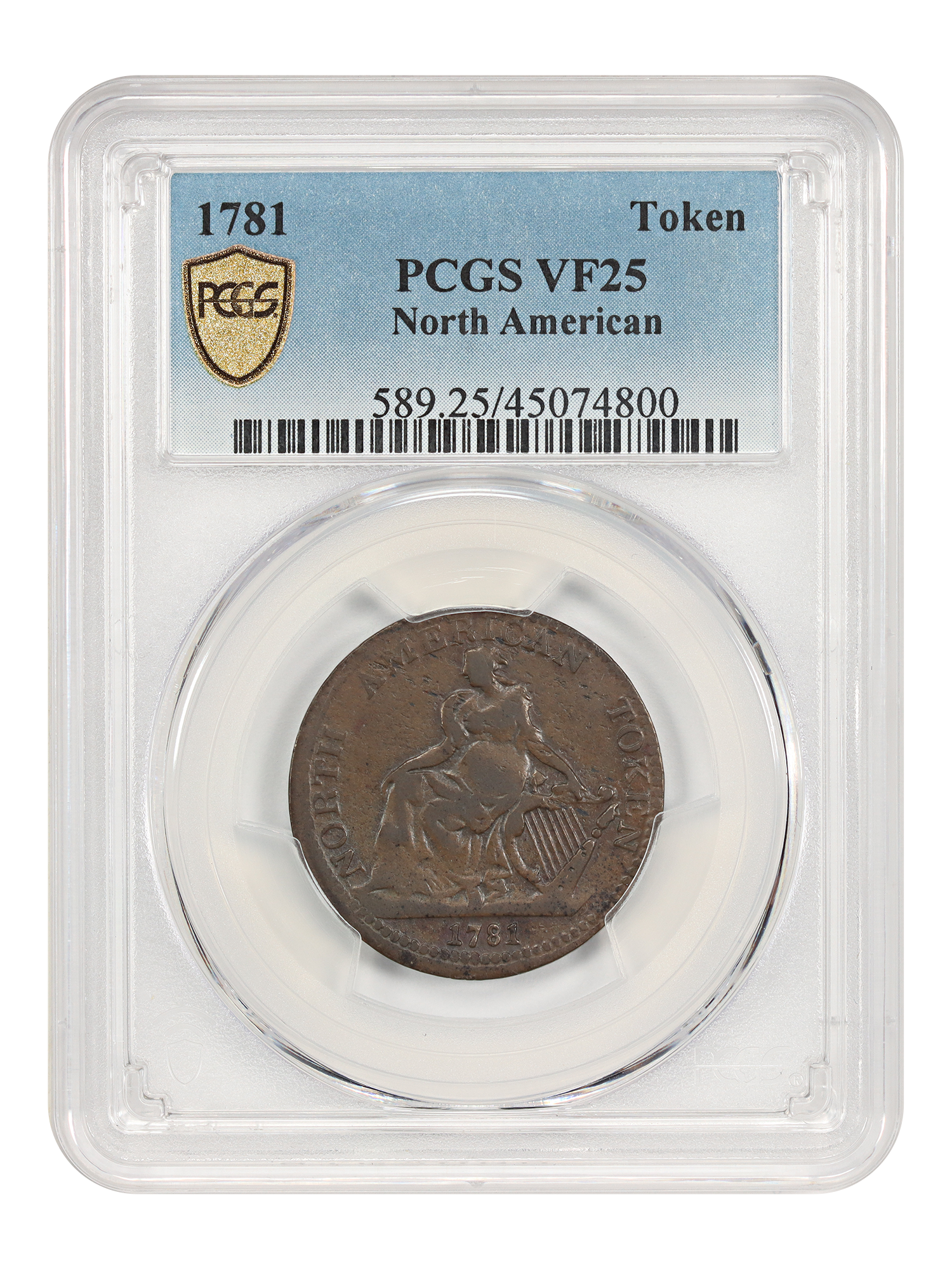 Token: 1781 North American Copper PCGS VF25