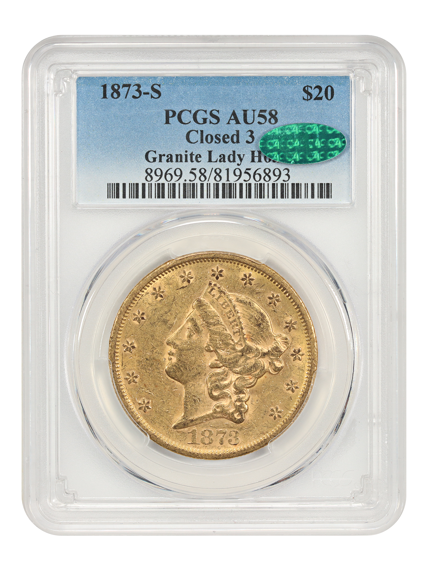 1873-S $20 Closed 3