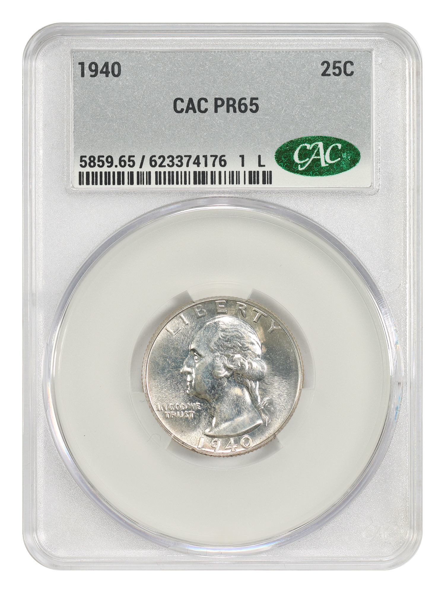 1940 25C CACG PR65