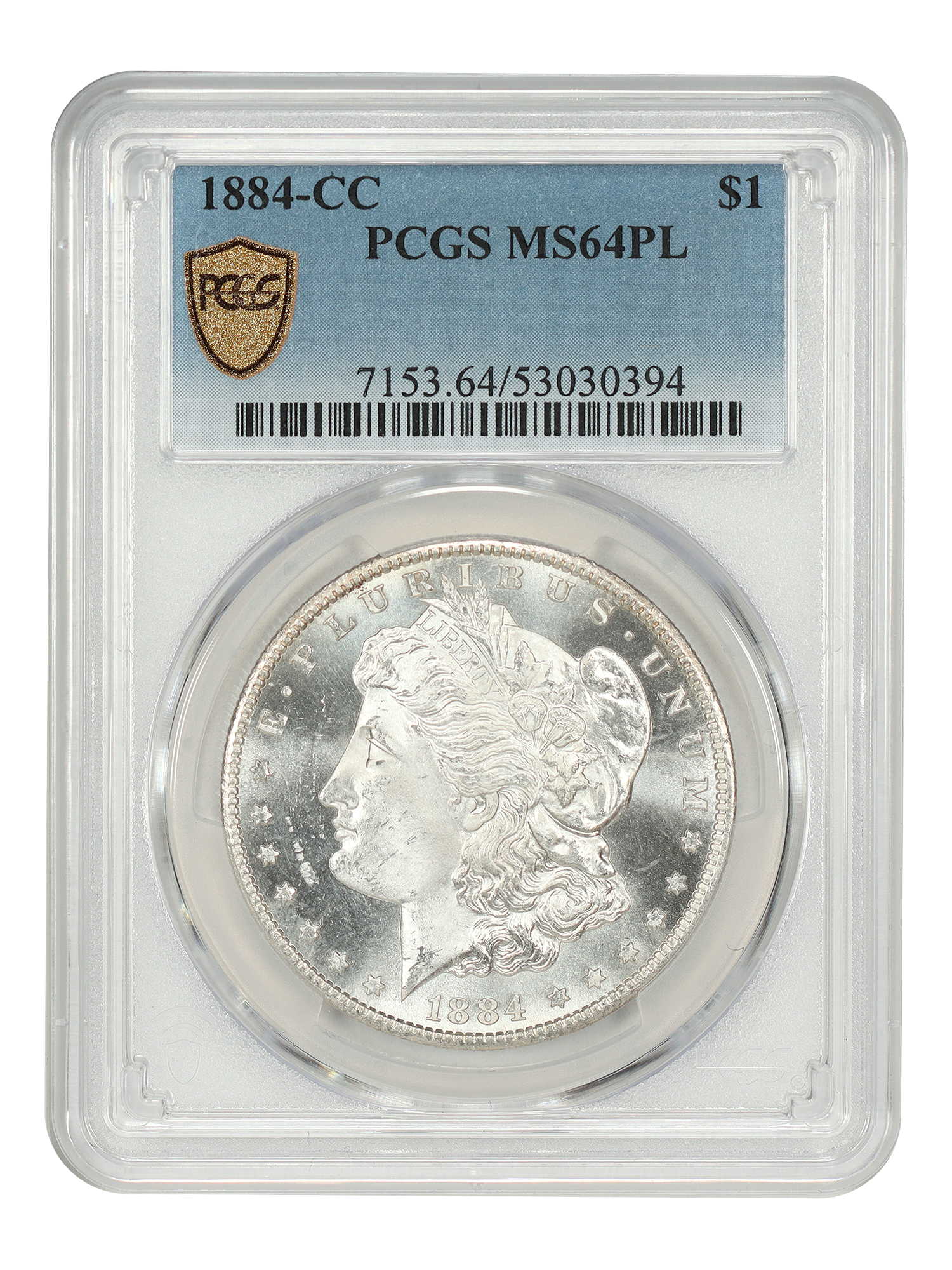 1884-CC $1 PCGS MS64PL