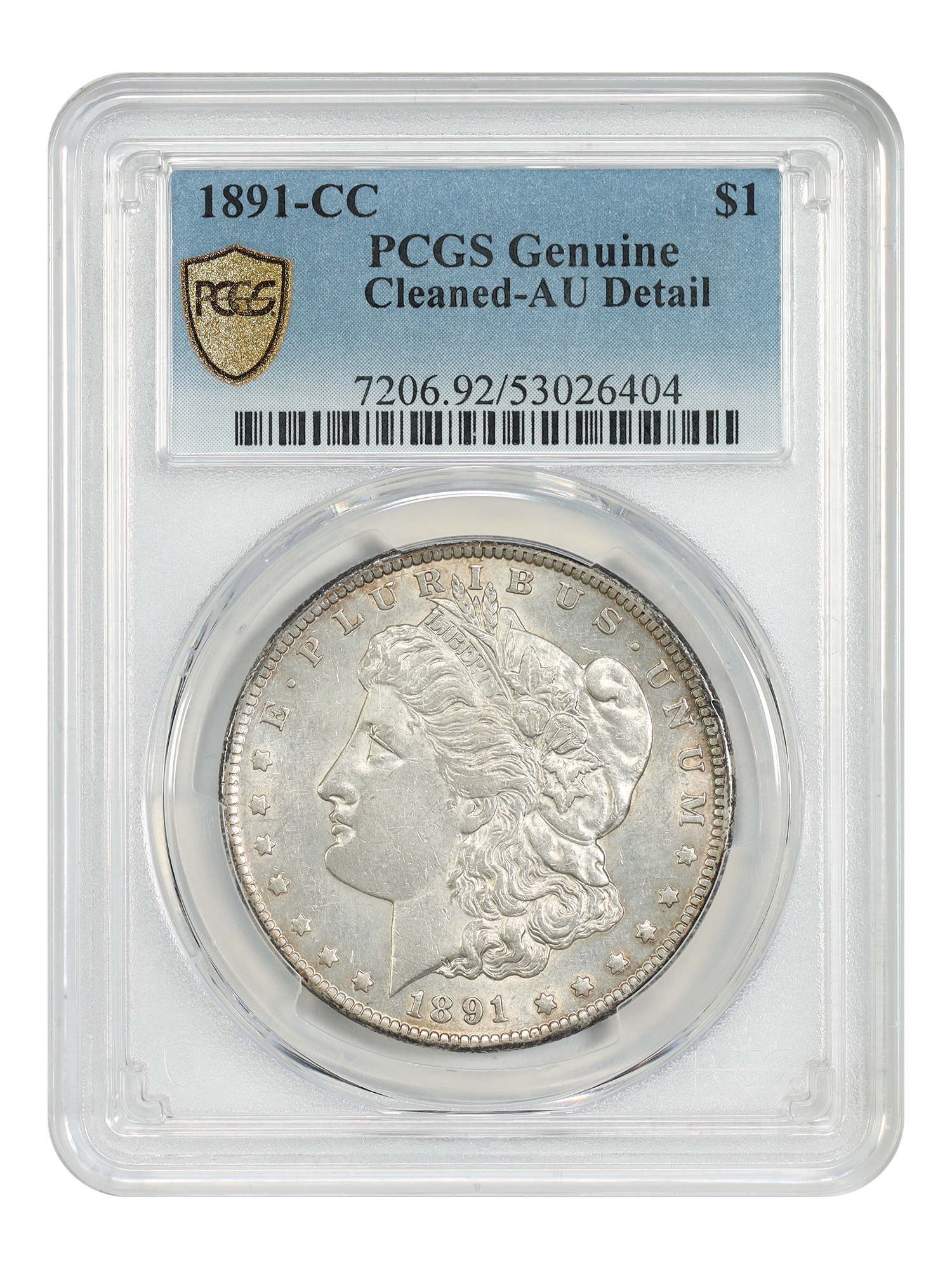 1891-CC $1 PCGS AU Details (Cleaned)