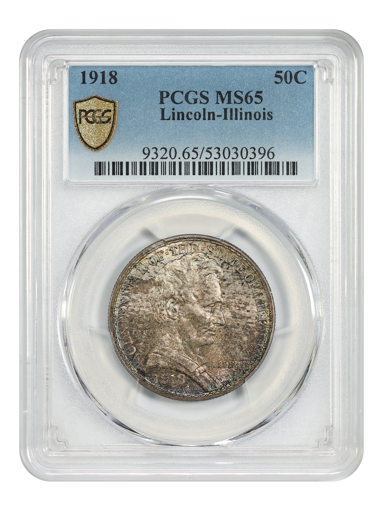 1918 50C Lincoln PCGS MS65