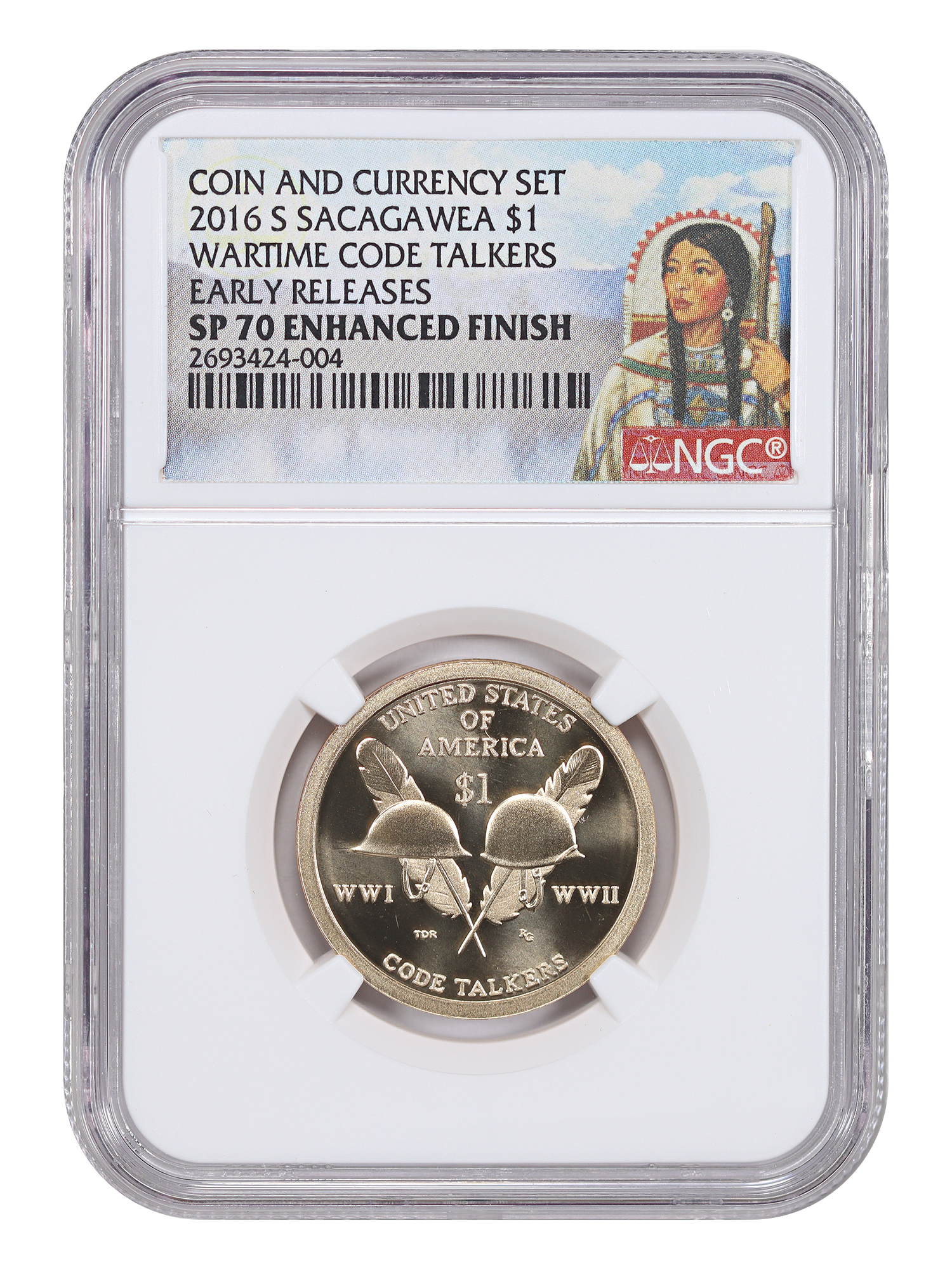 2016-S $1 Native American Enhanced Coin & Currency Set