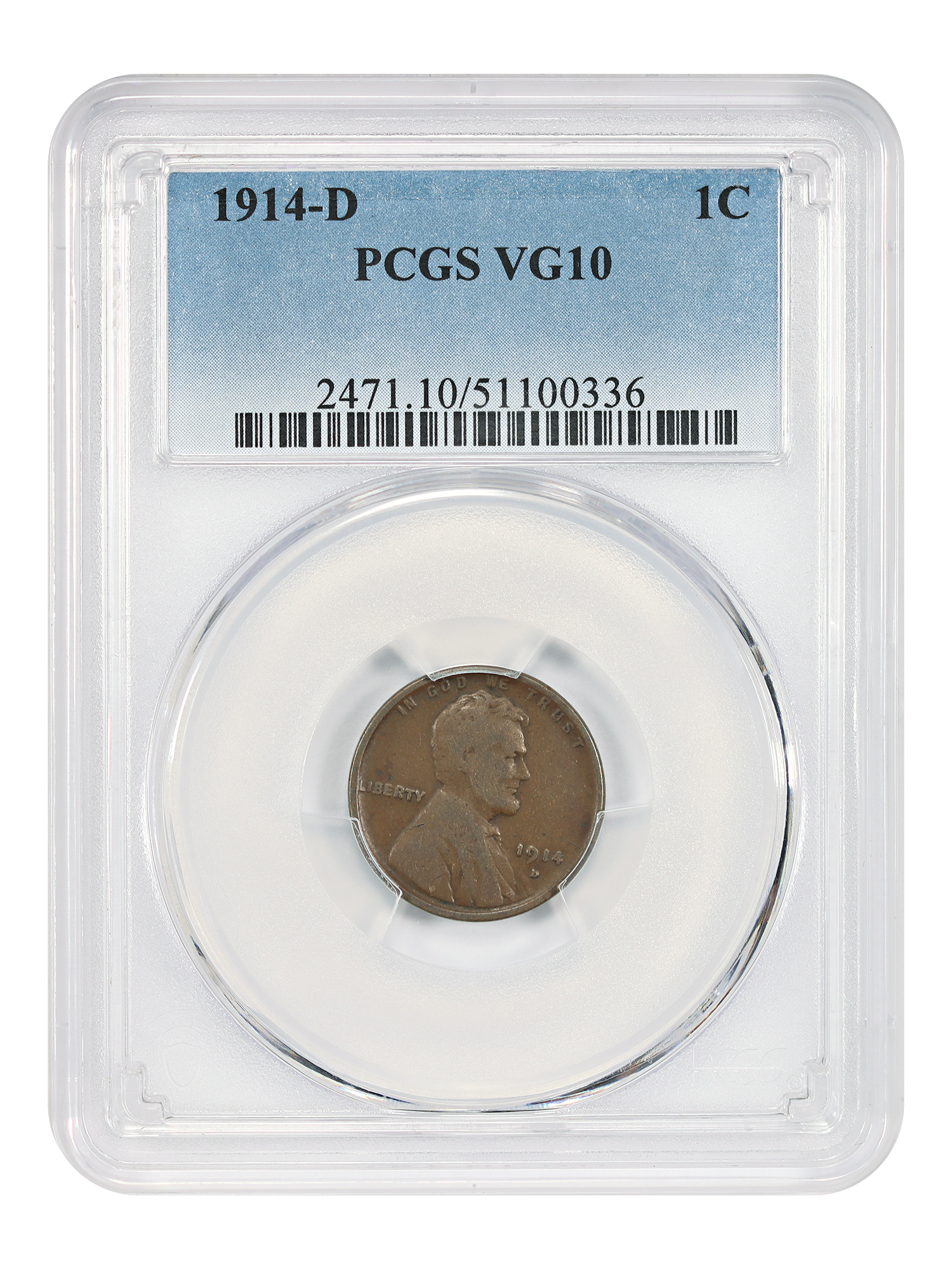 1914-D 1C PCGS VG10