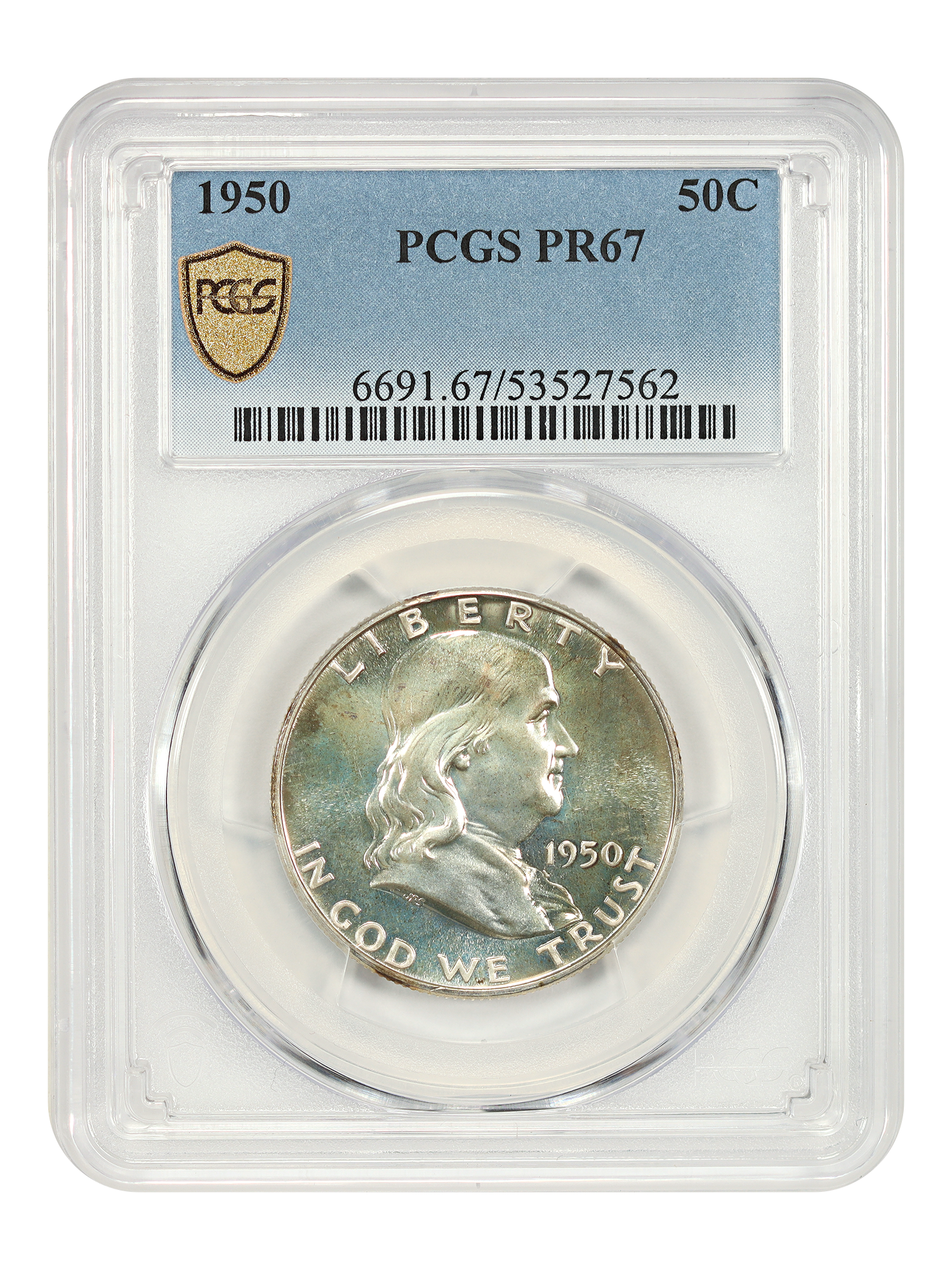 1950 50C PCGS PR67