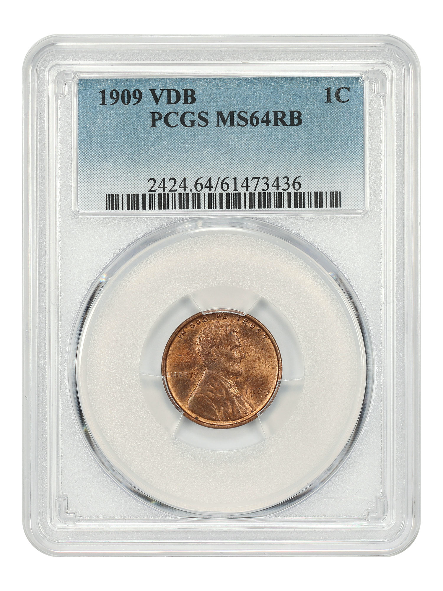 1909 VDB 1C PCGS MS64RB