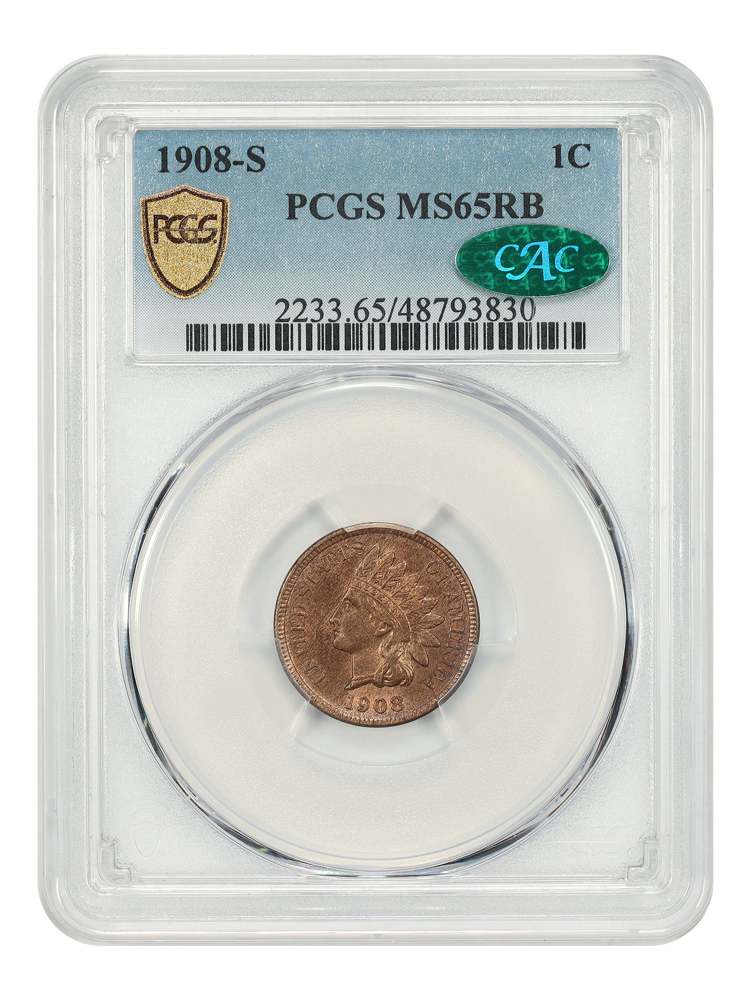 1908-S 1C, RB