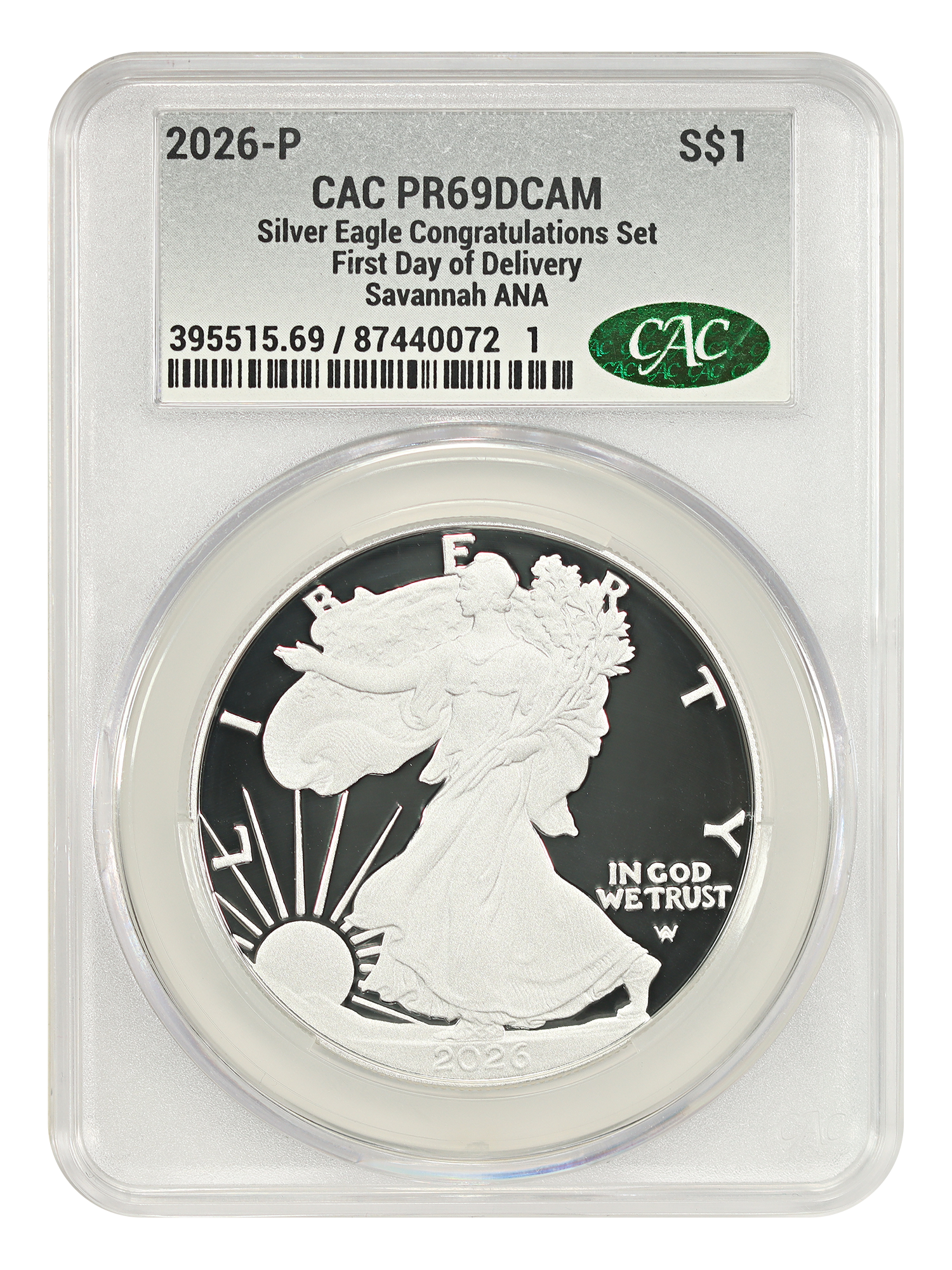 2026-P $1 Silver Eagle Congratulations Set, DCAM