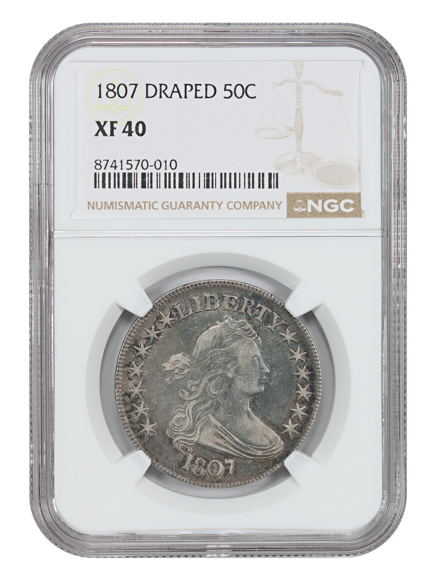 1807 50C Draped Bust NGC XF40