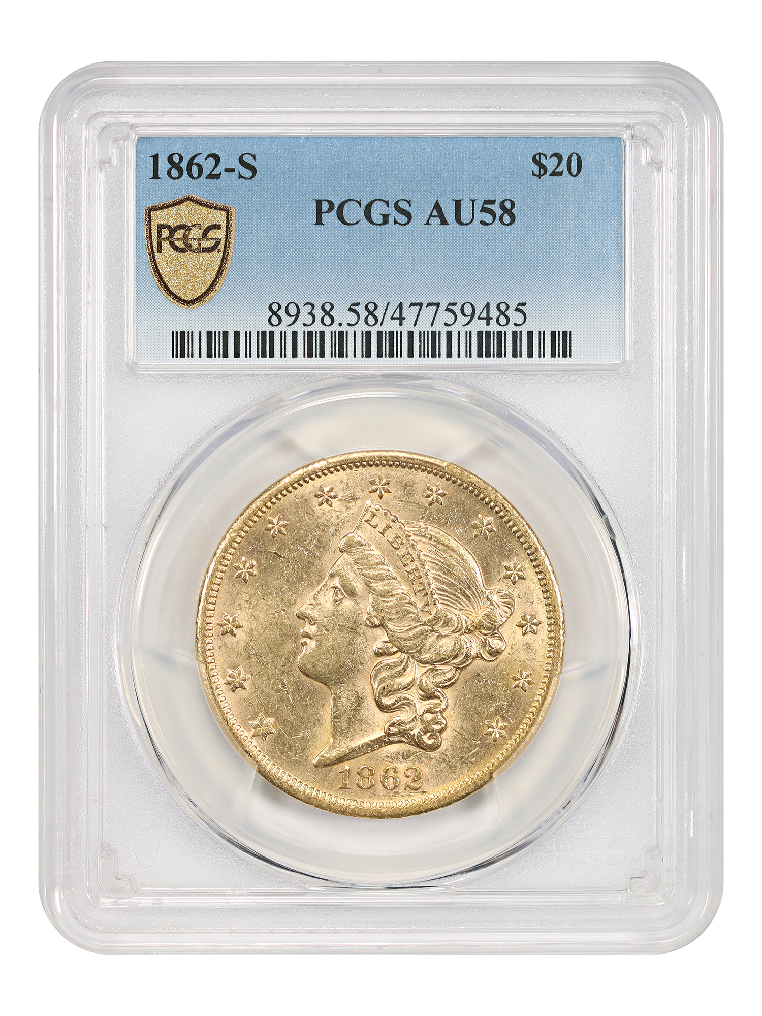 1862-S $20