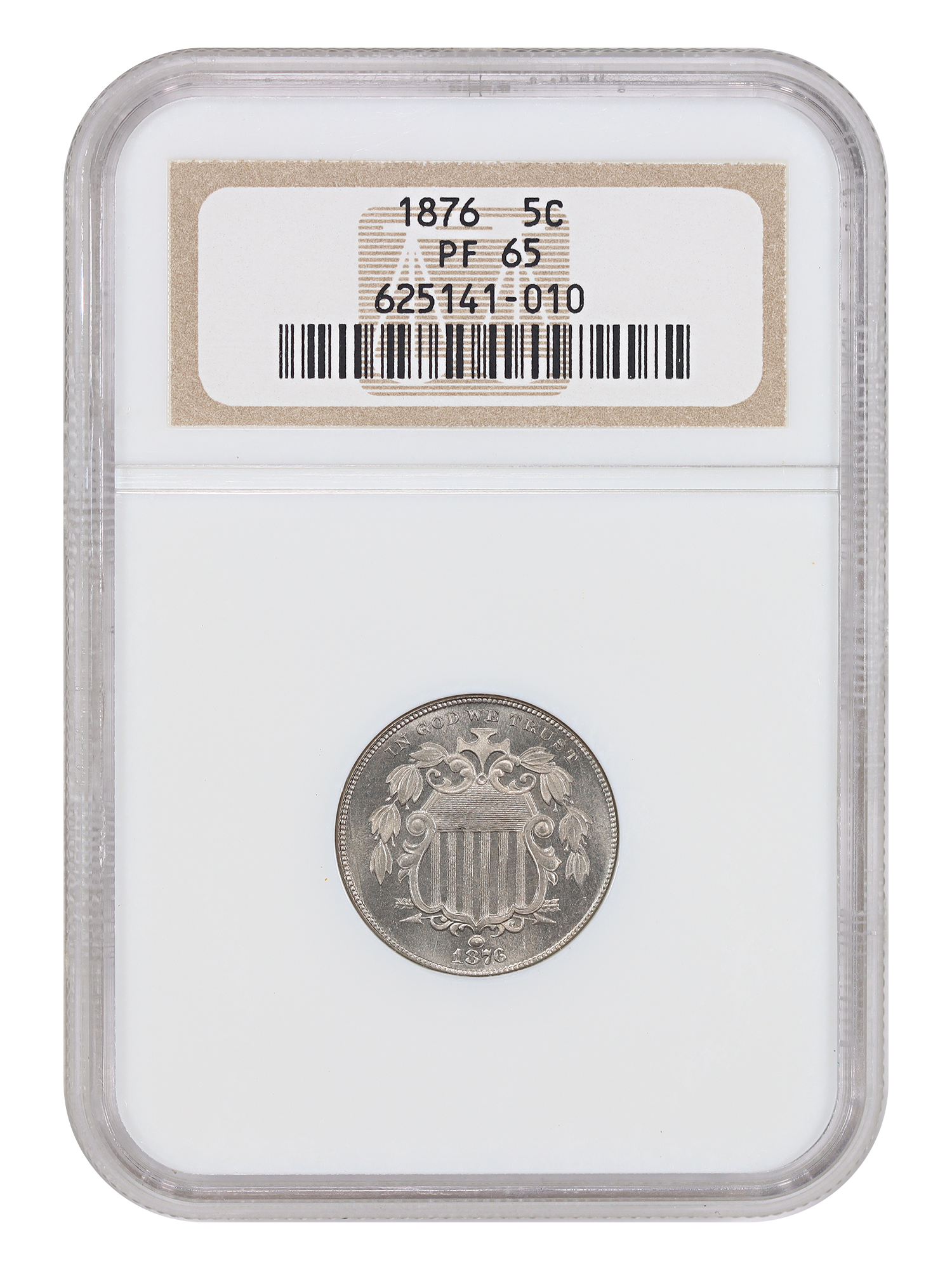 1876 5C NGC PR65