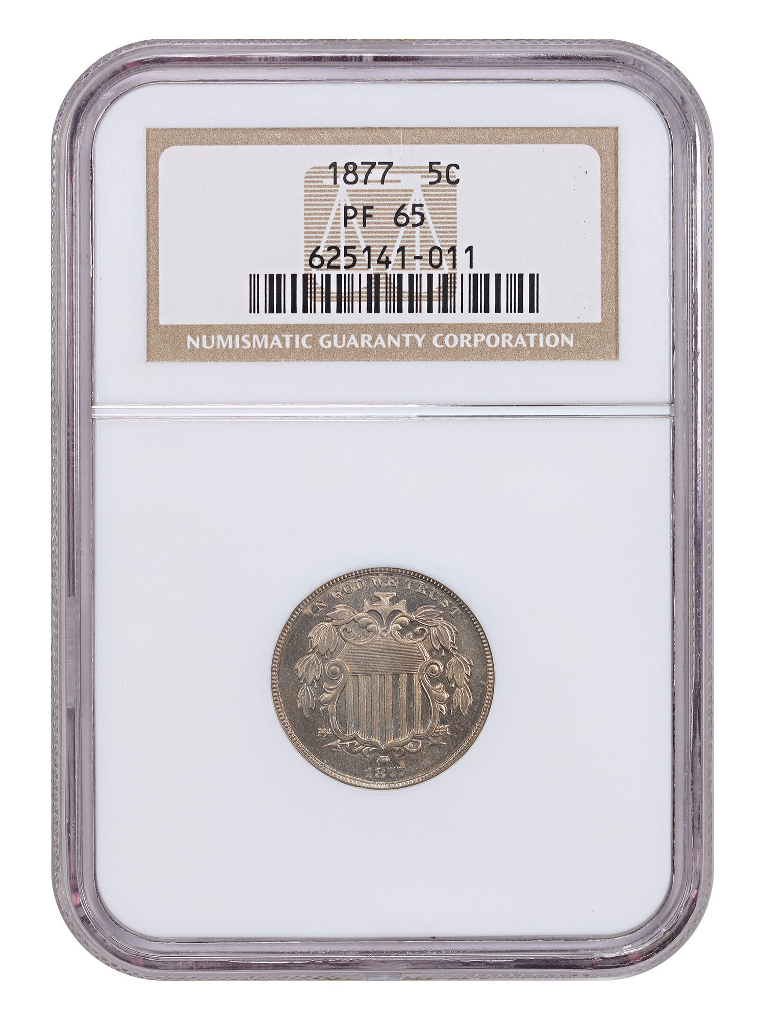1877 5C NGC PR65