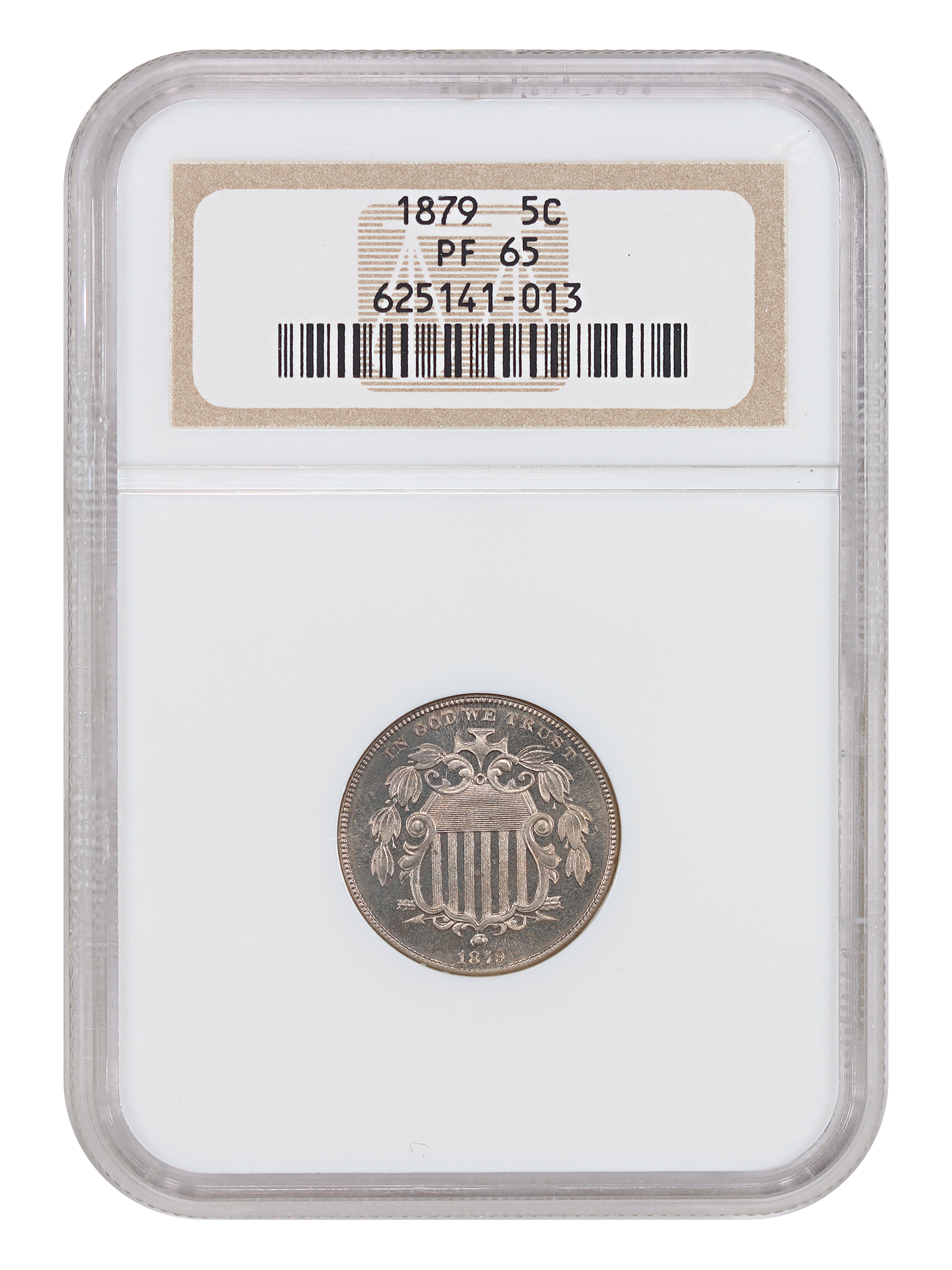 1879 5C NGC PR65