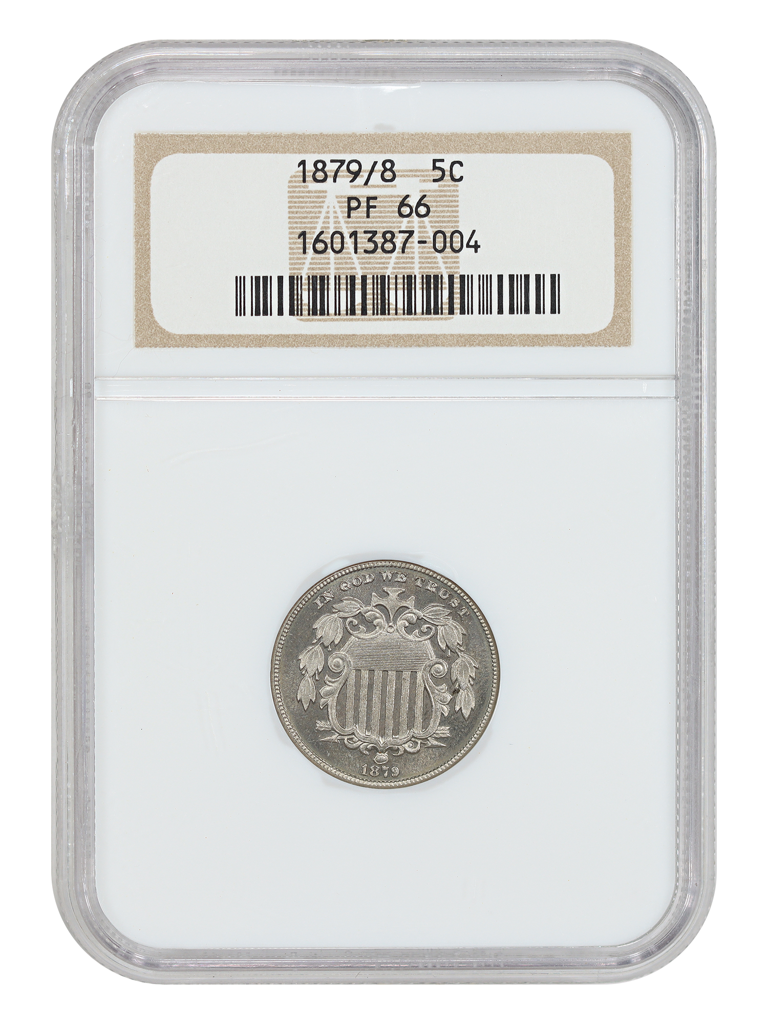 1879/8 5C NGC PR66