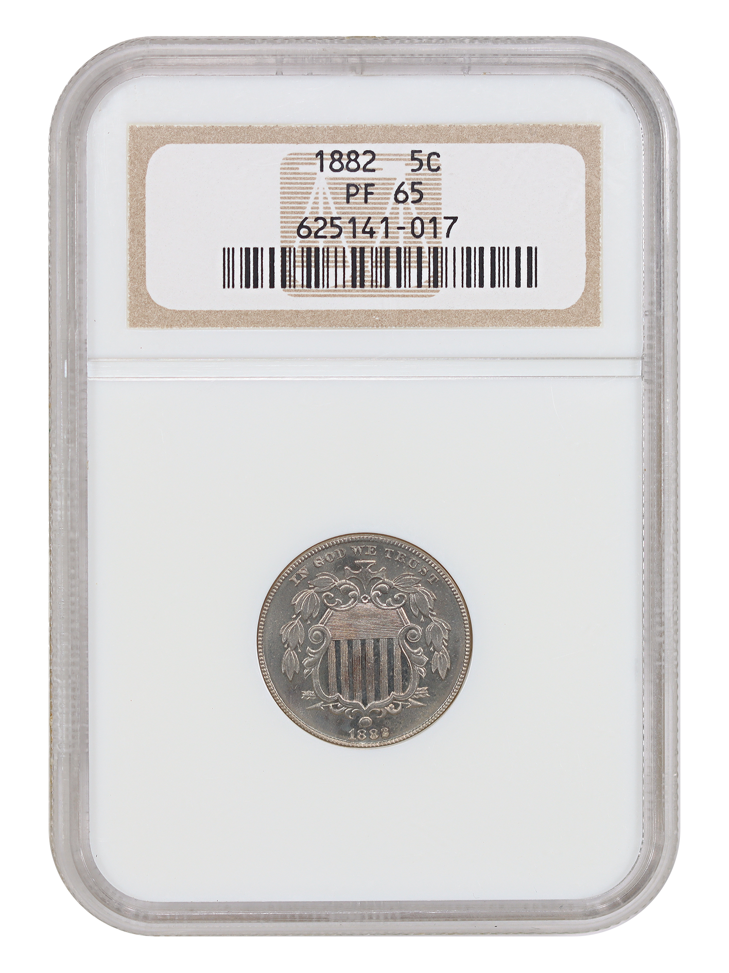 1882 5C NGC PR65